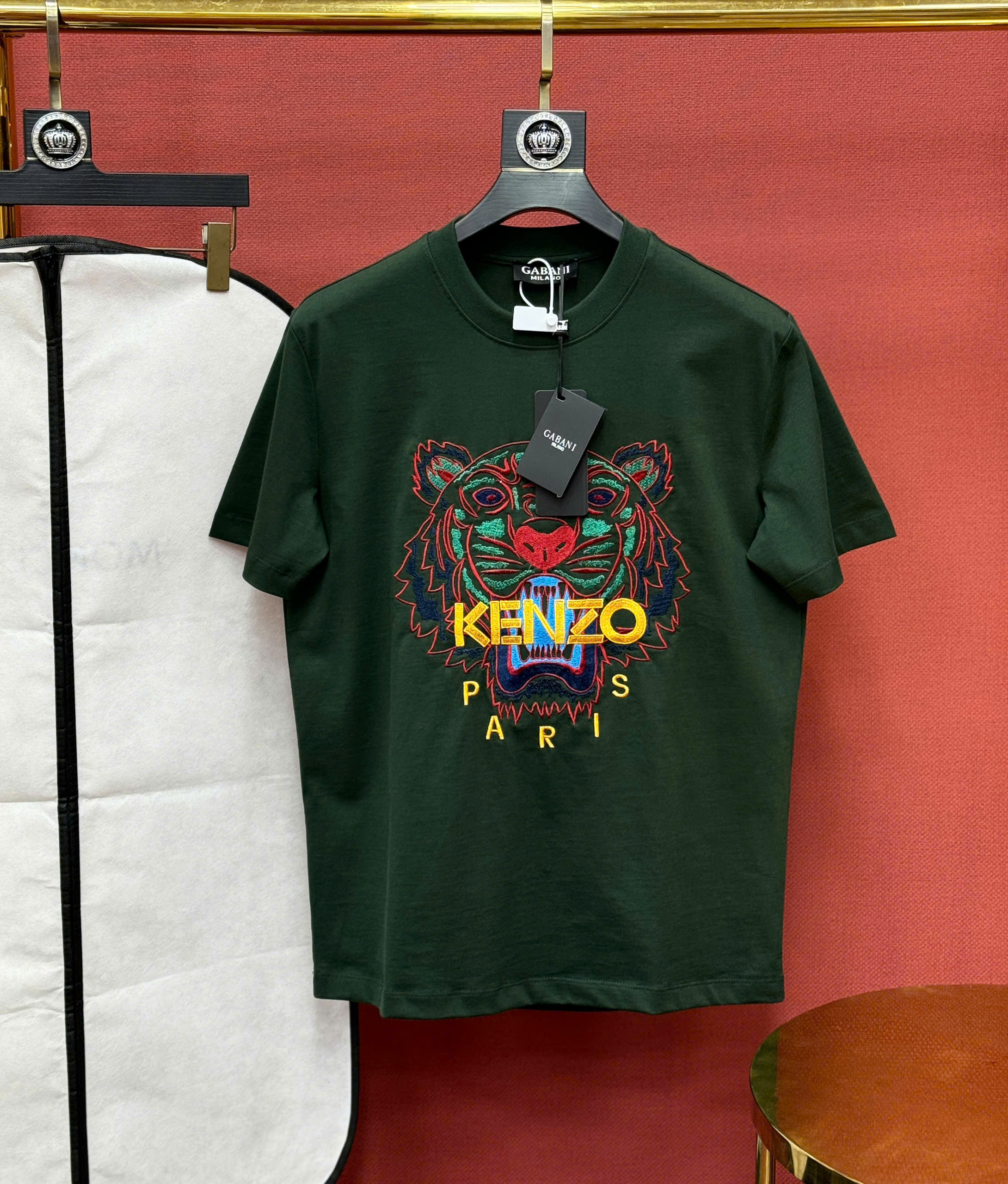 Áo phông T shirt Kenzo KZ thêu mặt hổ ngực Like Auth 44-50 CD