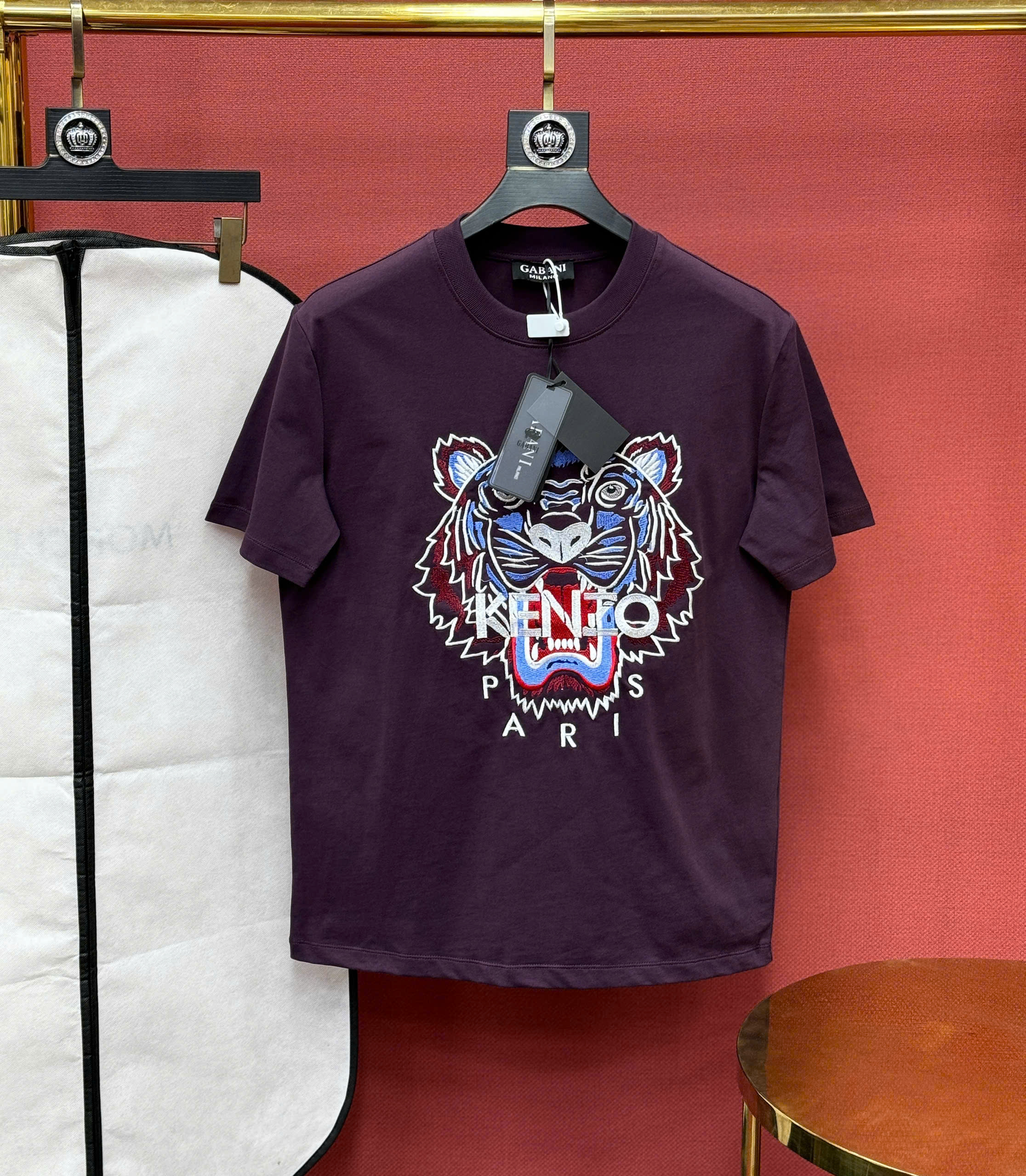 Áo phông T shirt Kenzo KZ thêu mặt hổ ngực Like Auth 44-50 CD