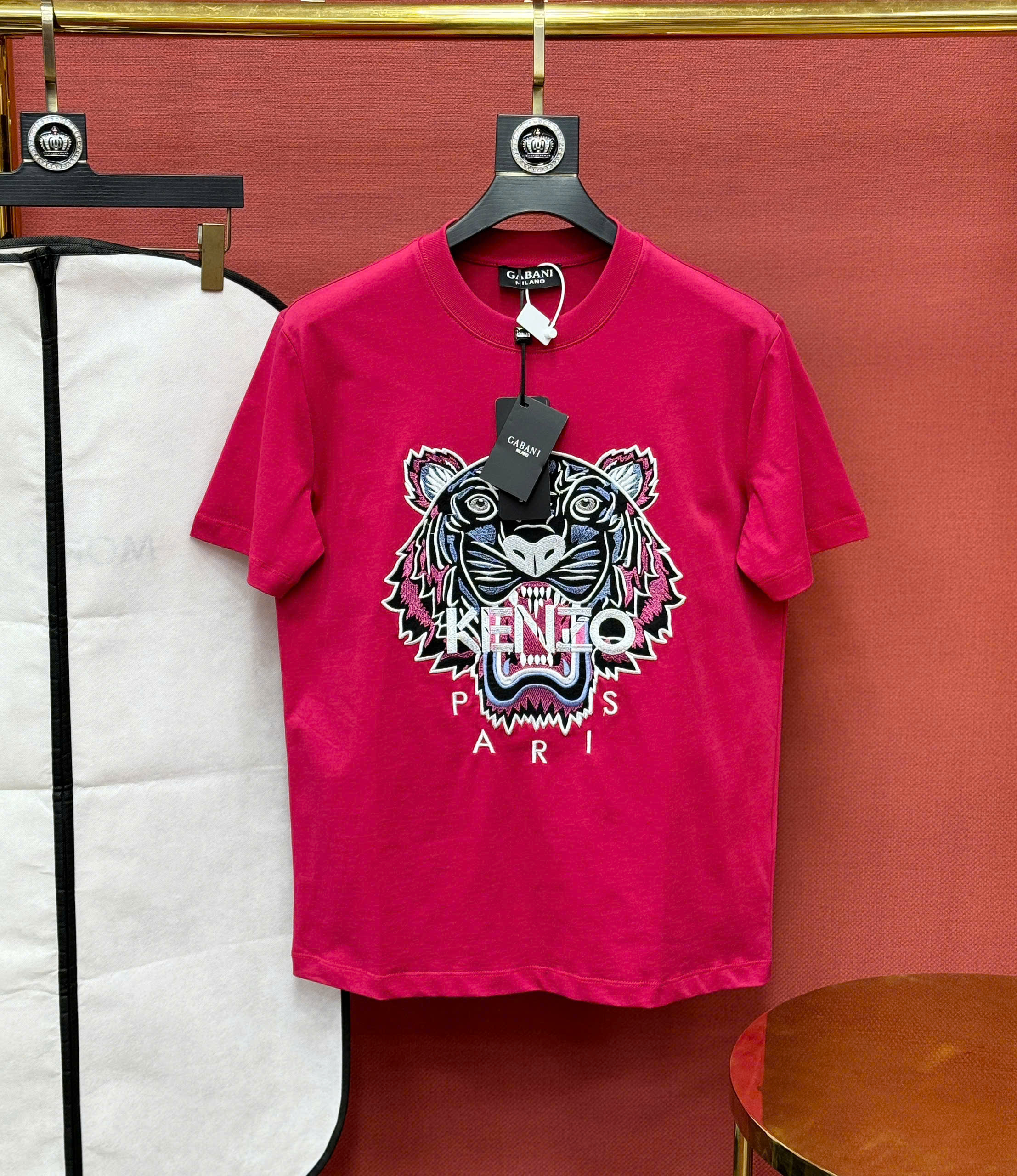 Áo phông T shirt Kenzo KZ thêu mặt hổ ngực Like Auth 44-50 CD