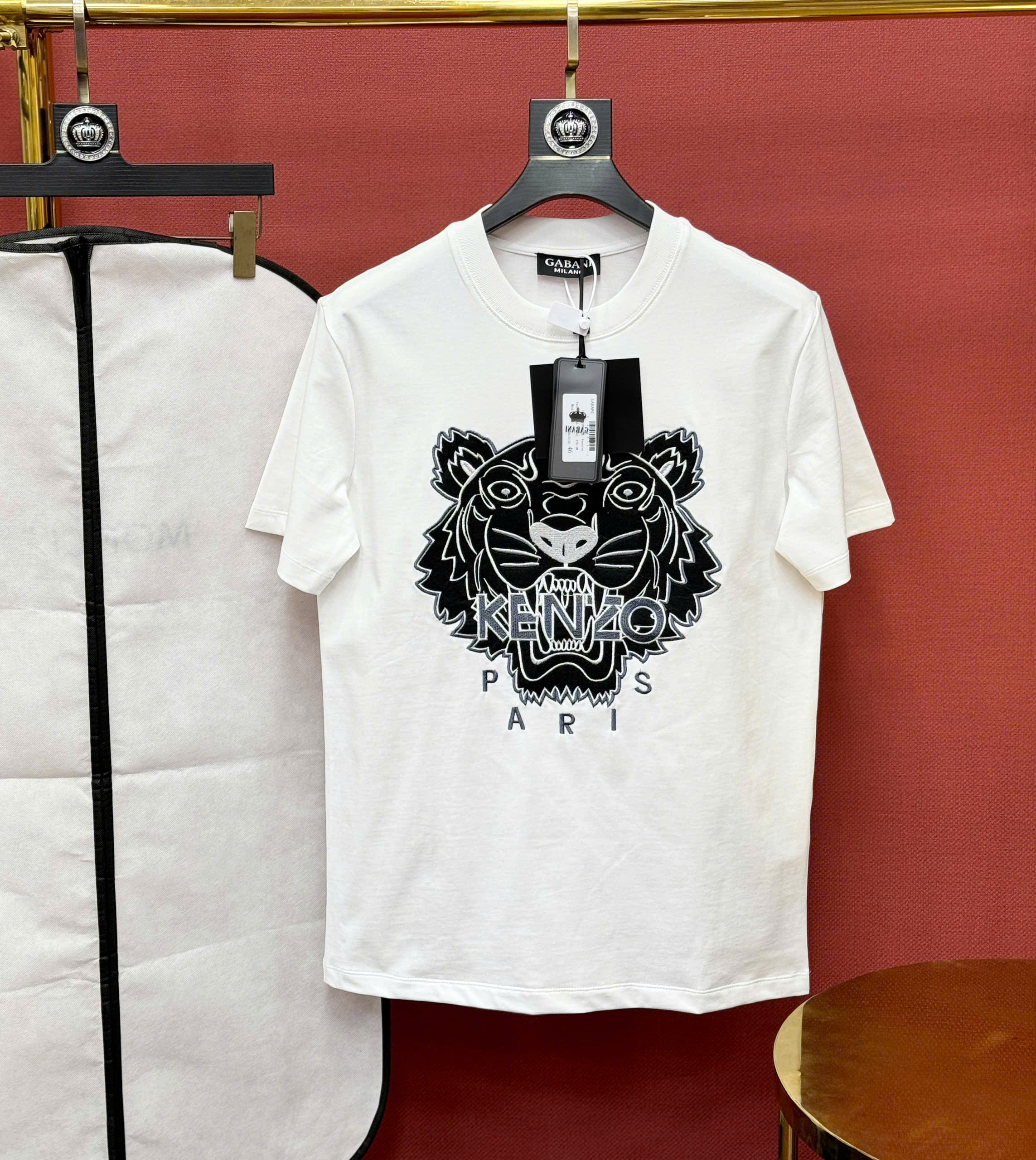Áo phông T shirt Kenzo KZ thêu mặt hổ ngực Like Auth 44-50 CD