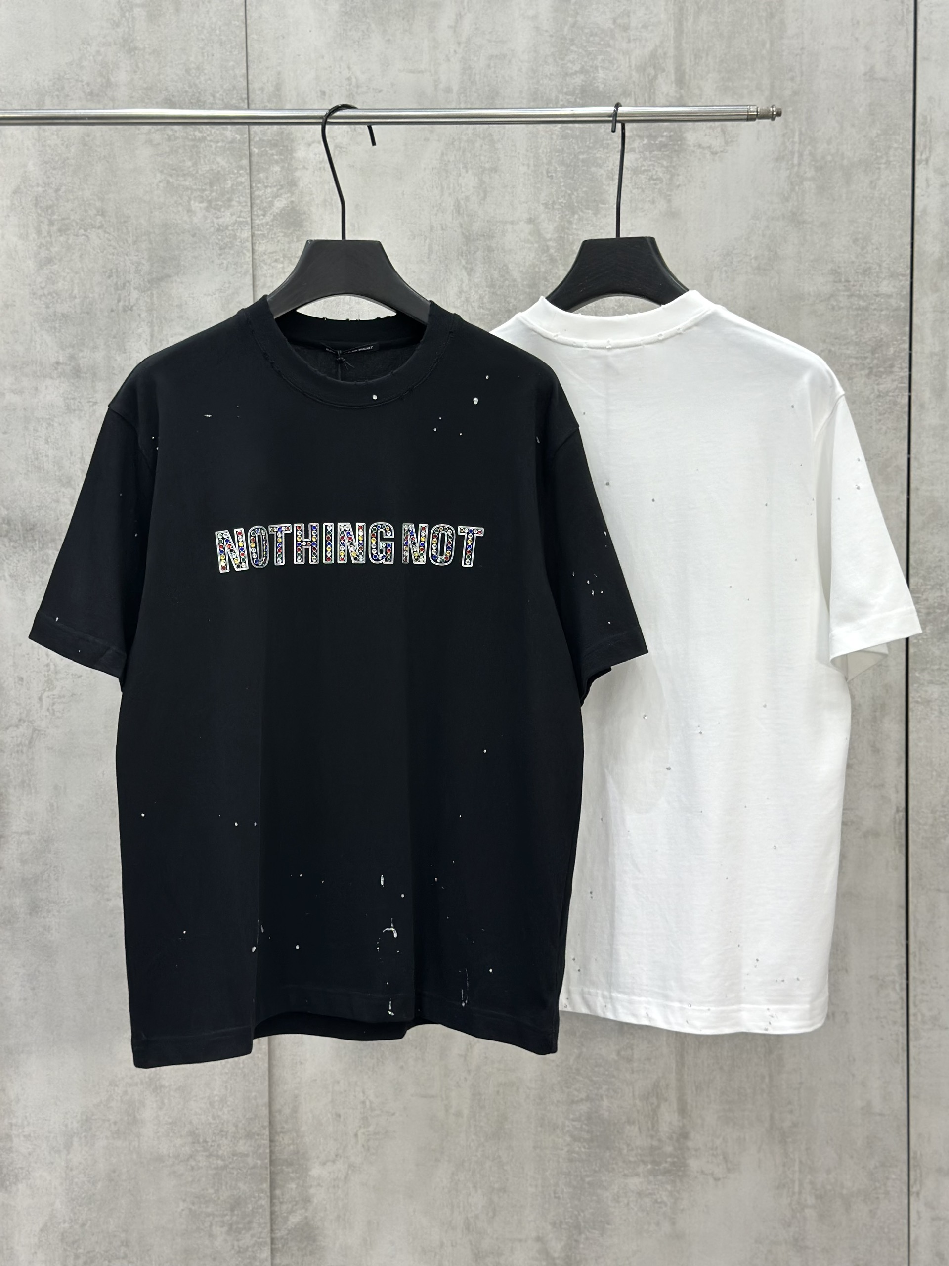 Áo phông T shirt TANYA Nothing Not logo đính đá S-L VTN