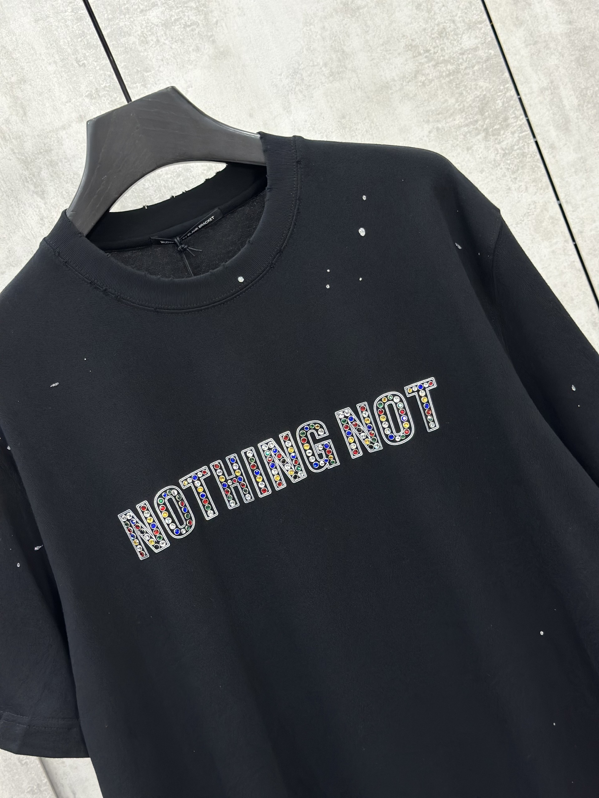Áo phông T shirt TANYA Nothing Not logo đính đá S-L VTN