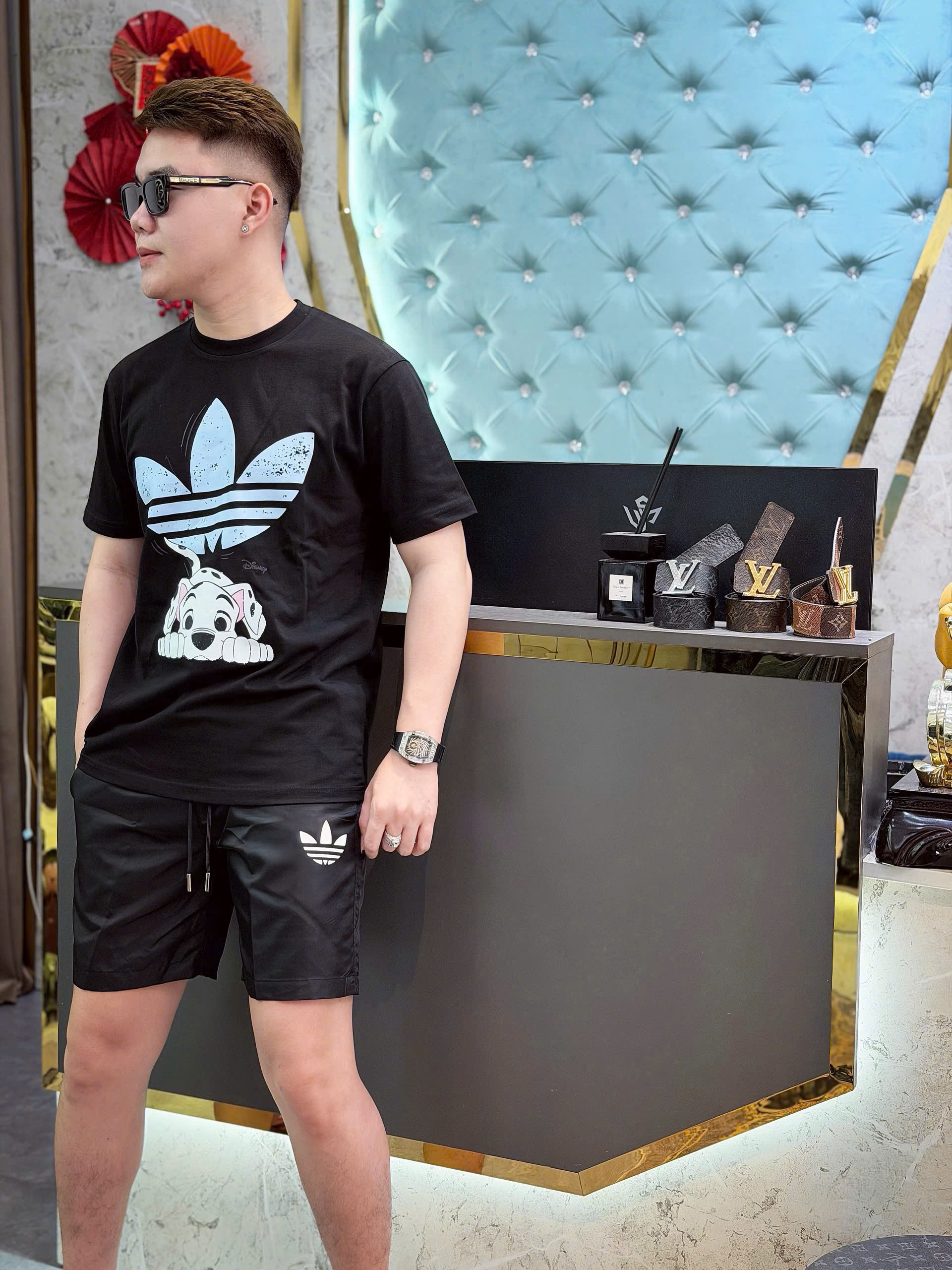 Set bộ thể thao hè Adidas Cún Like Auth S-XL NV