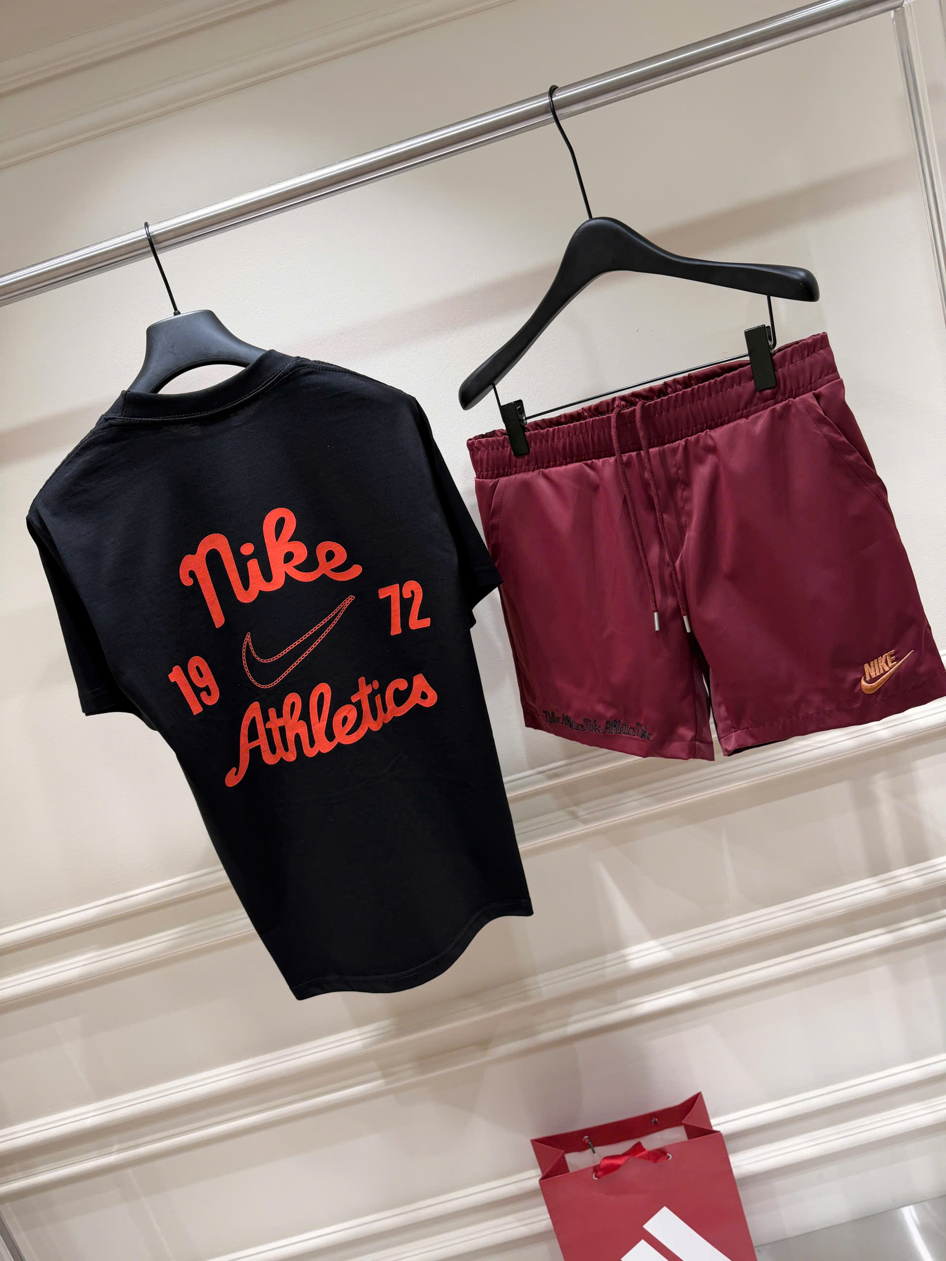 Set bộ thể thao hè Nike Athletics 1972 logo thêu trước sau Like Auth S-XL NV