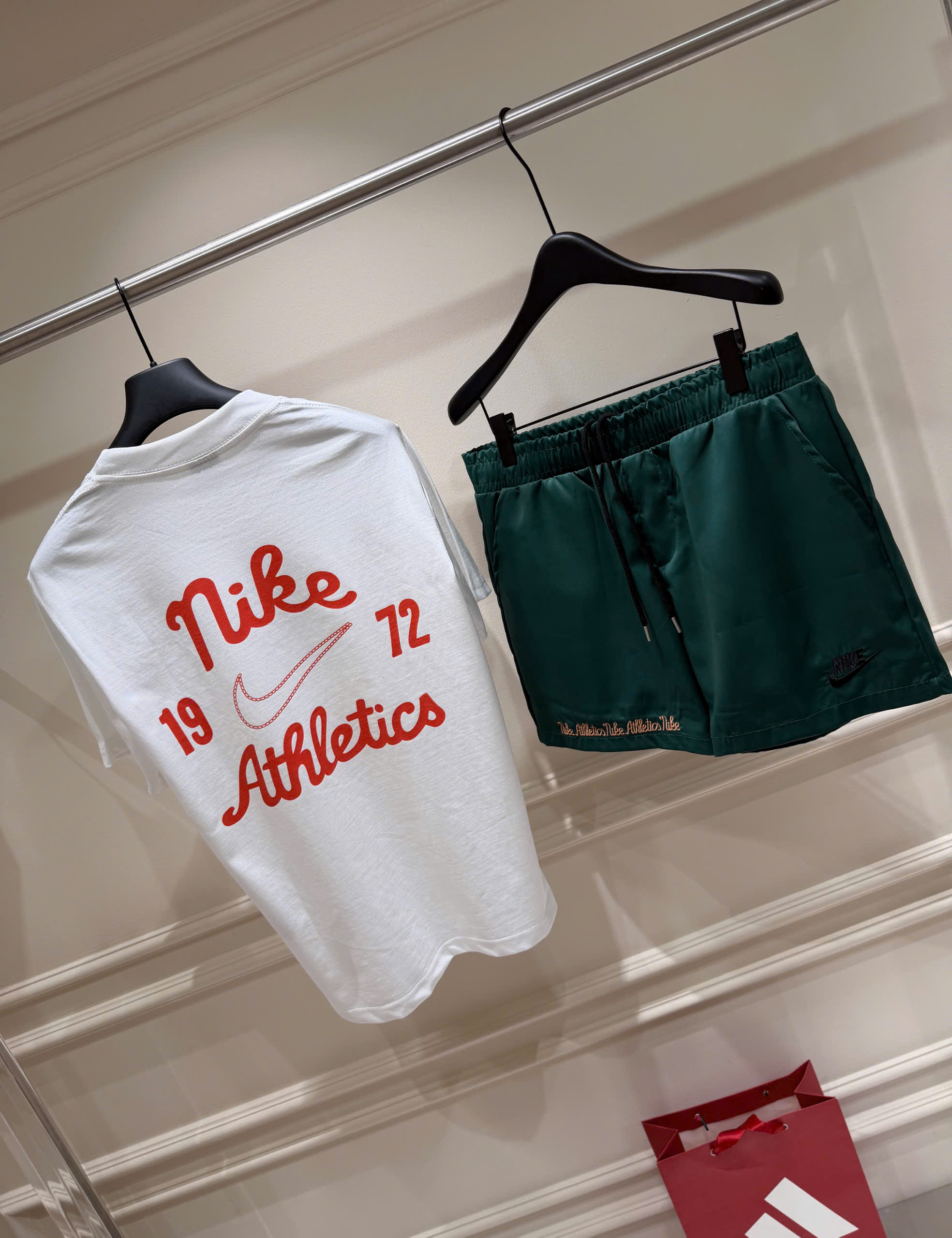 Set bộ thể thao hè Nike Athletics 1972 logo thêu trước sau Like Auth S-XL NV