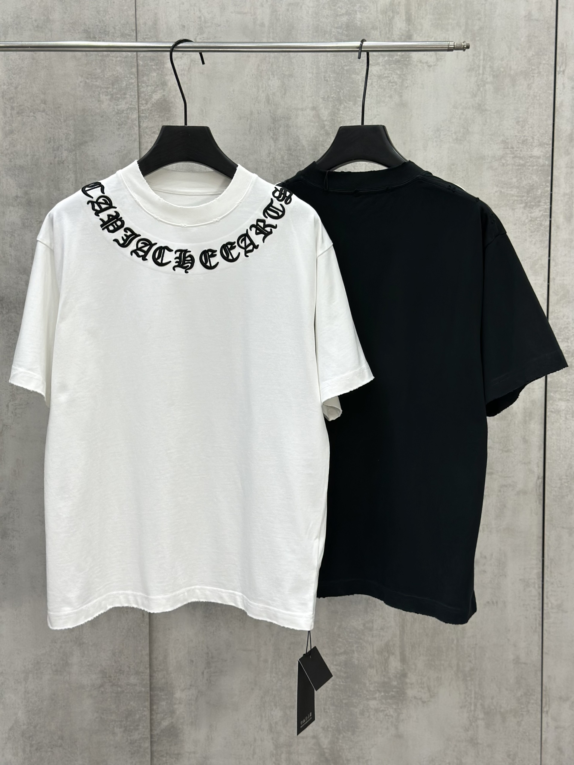 Áo phông T shirt Chrome Heart CH logo thêu quanh cổ Like Auth M-XL VTN