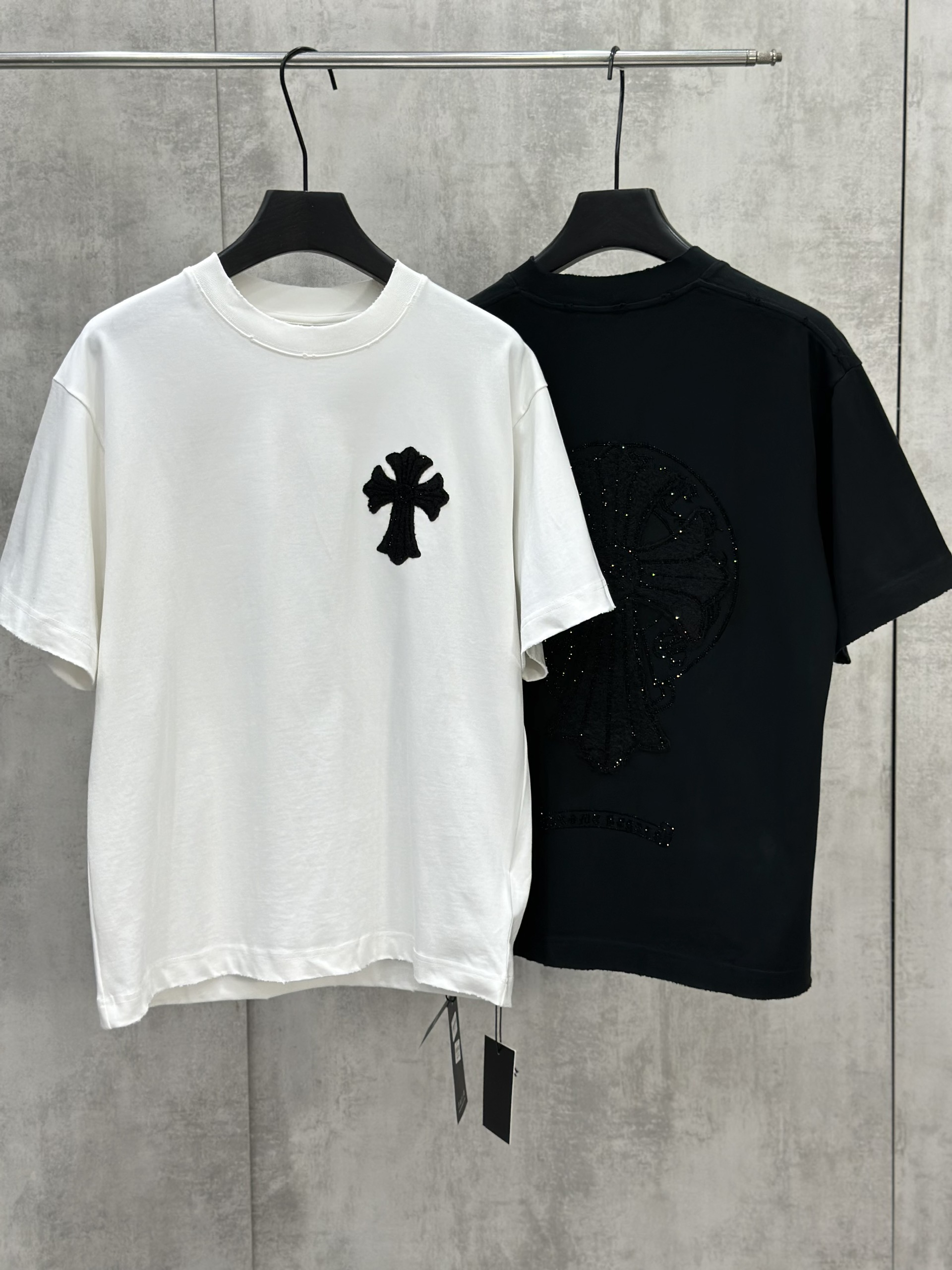 Áo phông T shirt Chrome Heart CH logo wash chữ thập Like Auth M-XL VTN