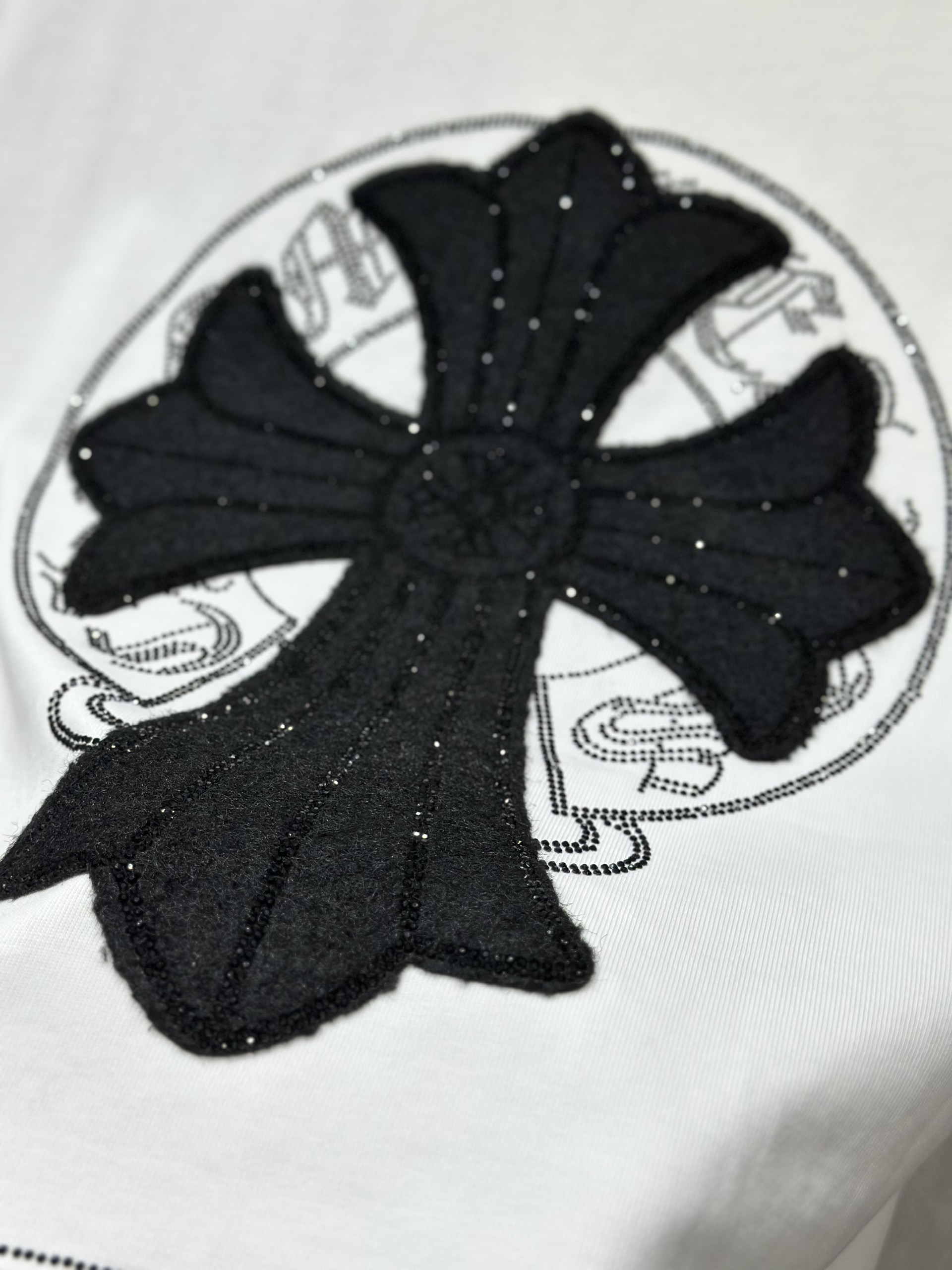 Áo phông T shirt Chrome Heart CH logo wash chữ thập Like Auth M-XL VTN
