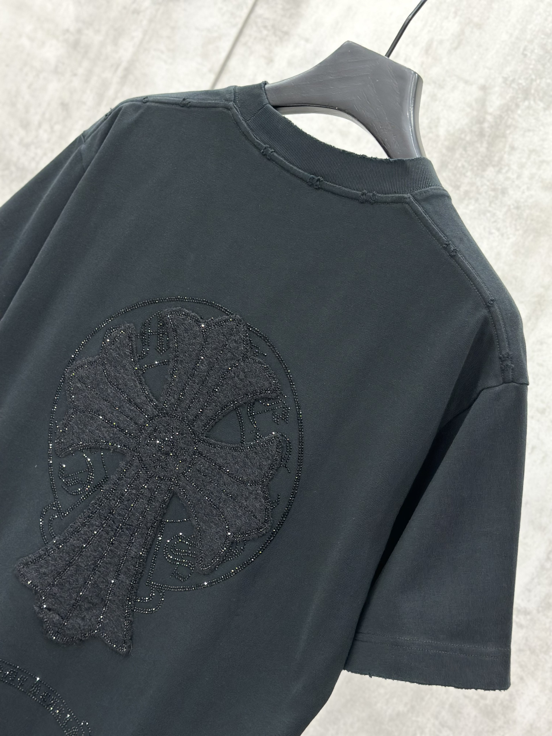 Áo phông T shirt Chrome Heart CH logo wash chữ thập Like Auth M-XL VTN