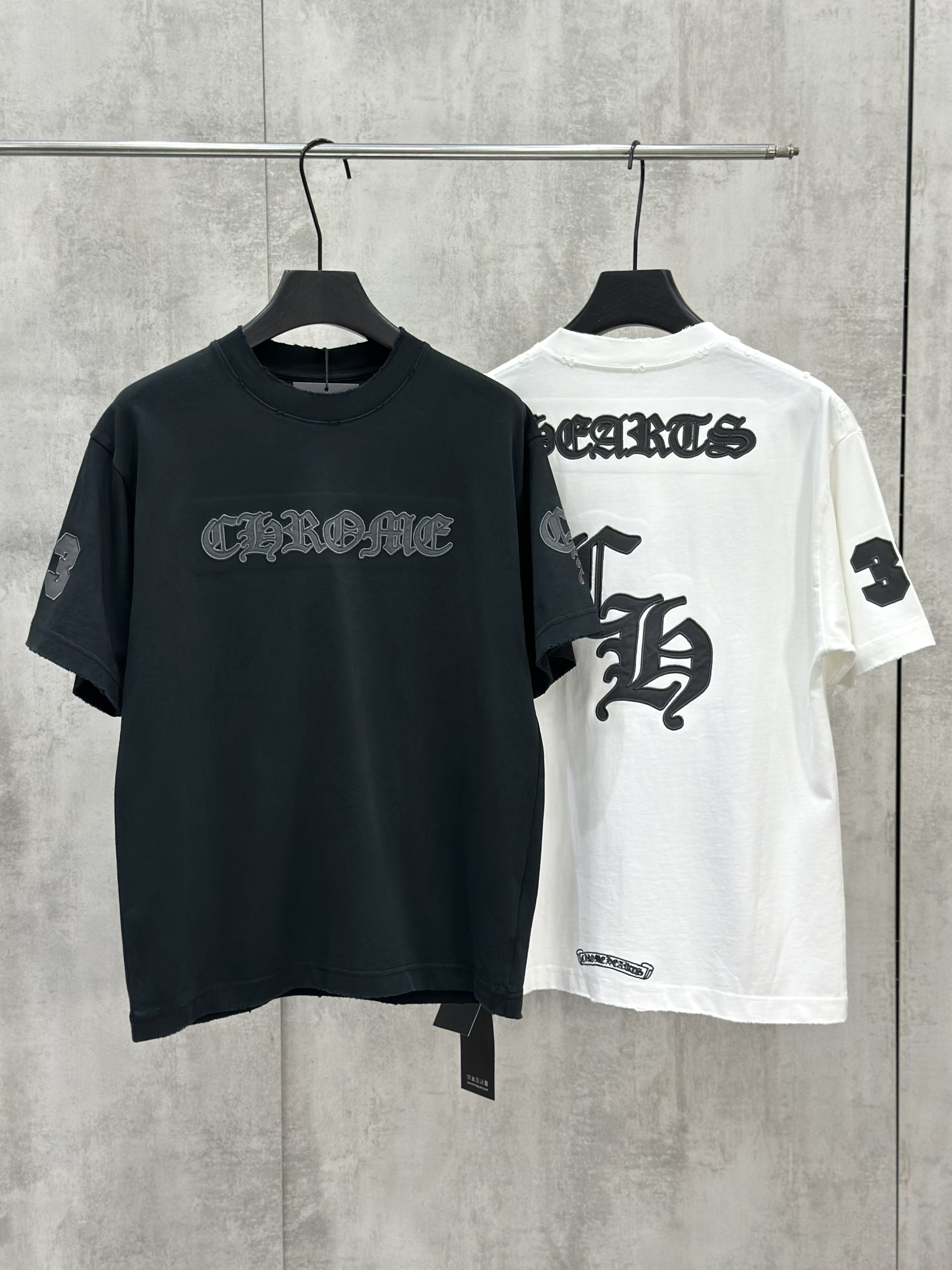 Áo phông T shirt Chrome Heart CH logo wash số 33 Like Auth M-XL VTN