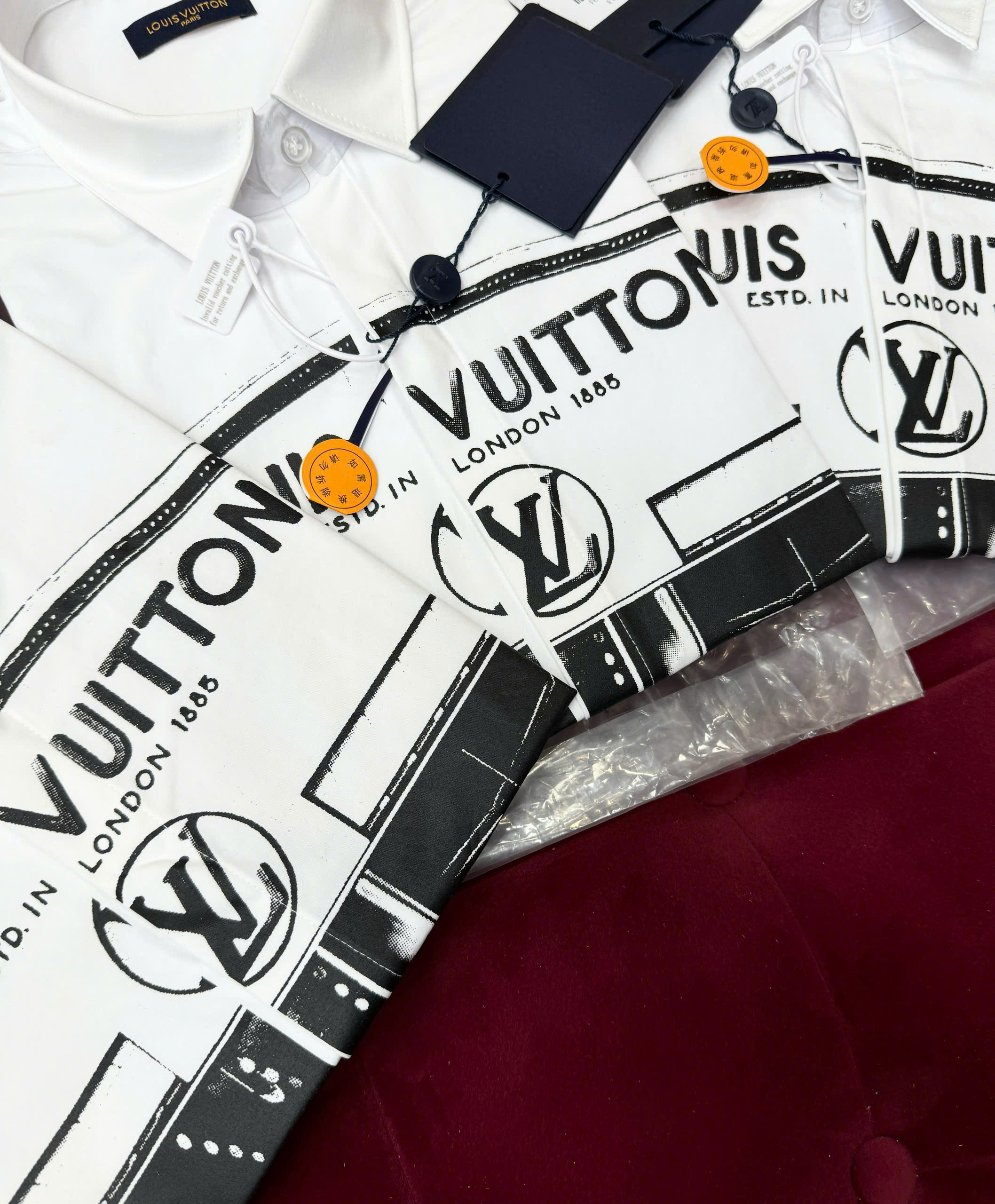 Áo sơ mi Louis Vuitton LV họa tiết London 1885 Store Like Auth 44-50 CD