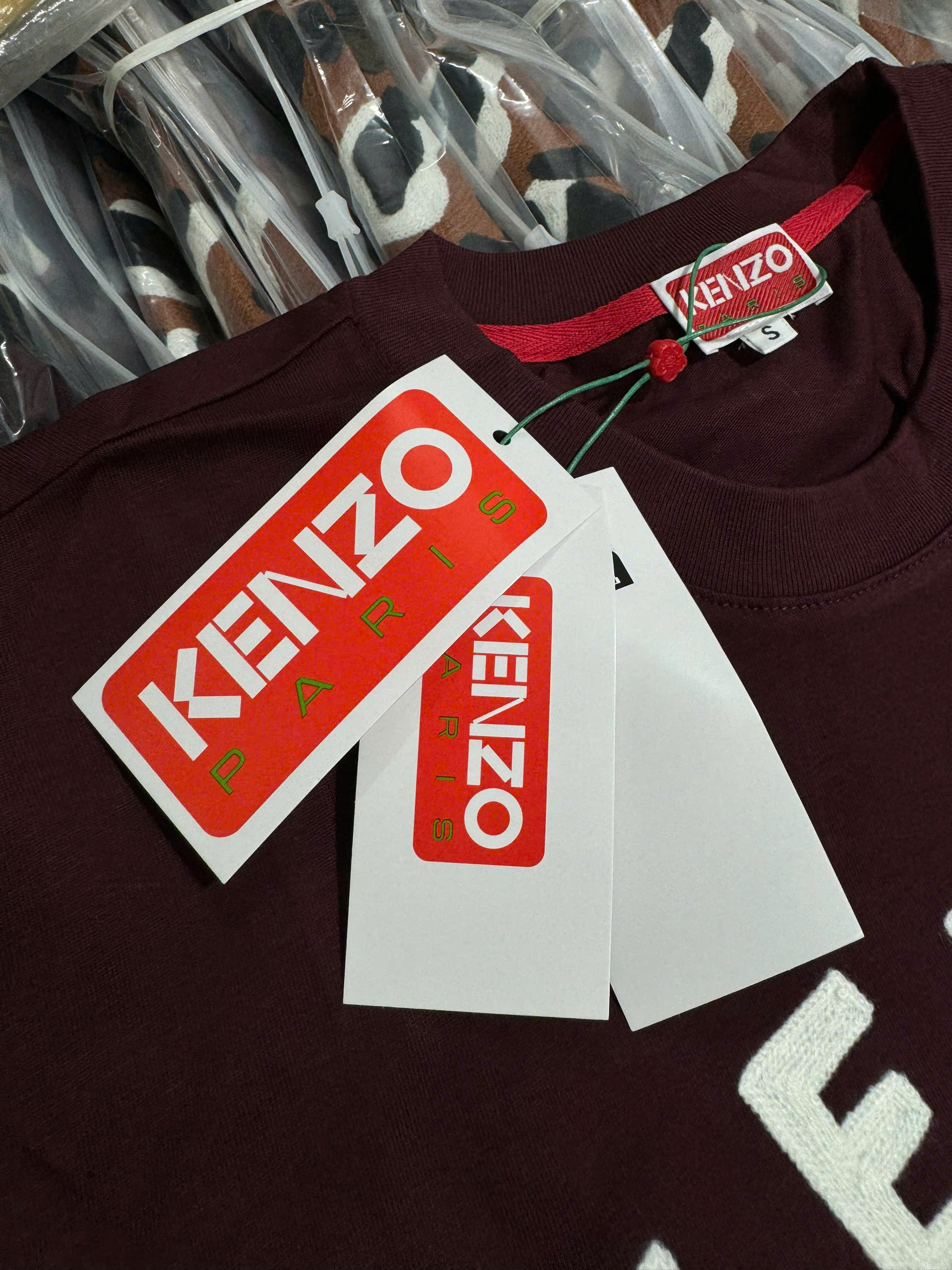 Áo phông T shirt Kenzo logo thêu mặt Hổ Like Auth XS-L NV\Đen