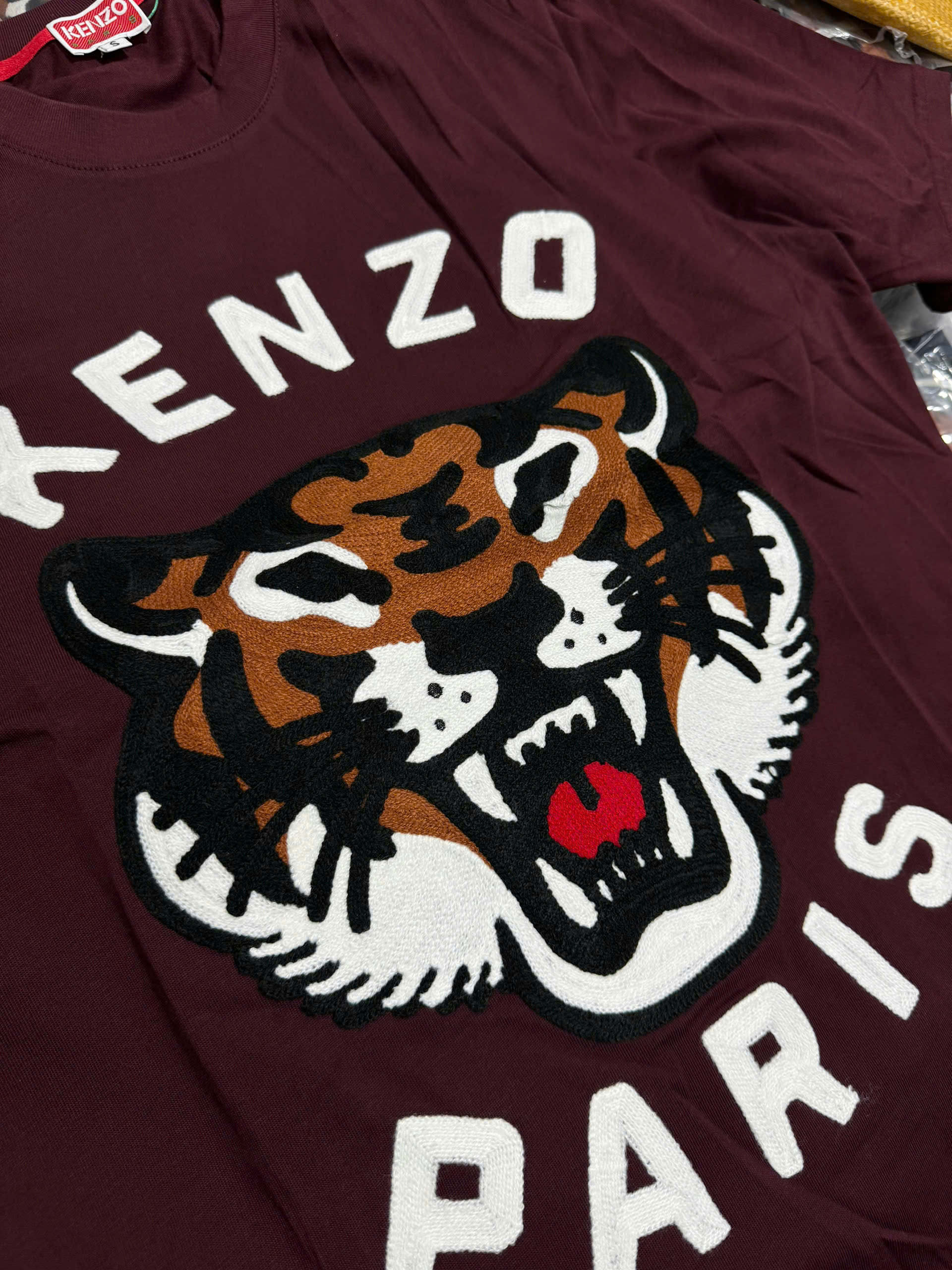 Áo phông T shirt Kenzo logo thêu mặt Hổ Like Auth XS-L NV\Đen