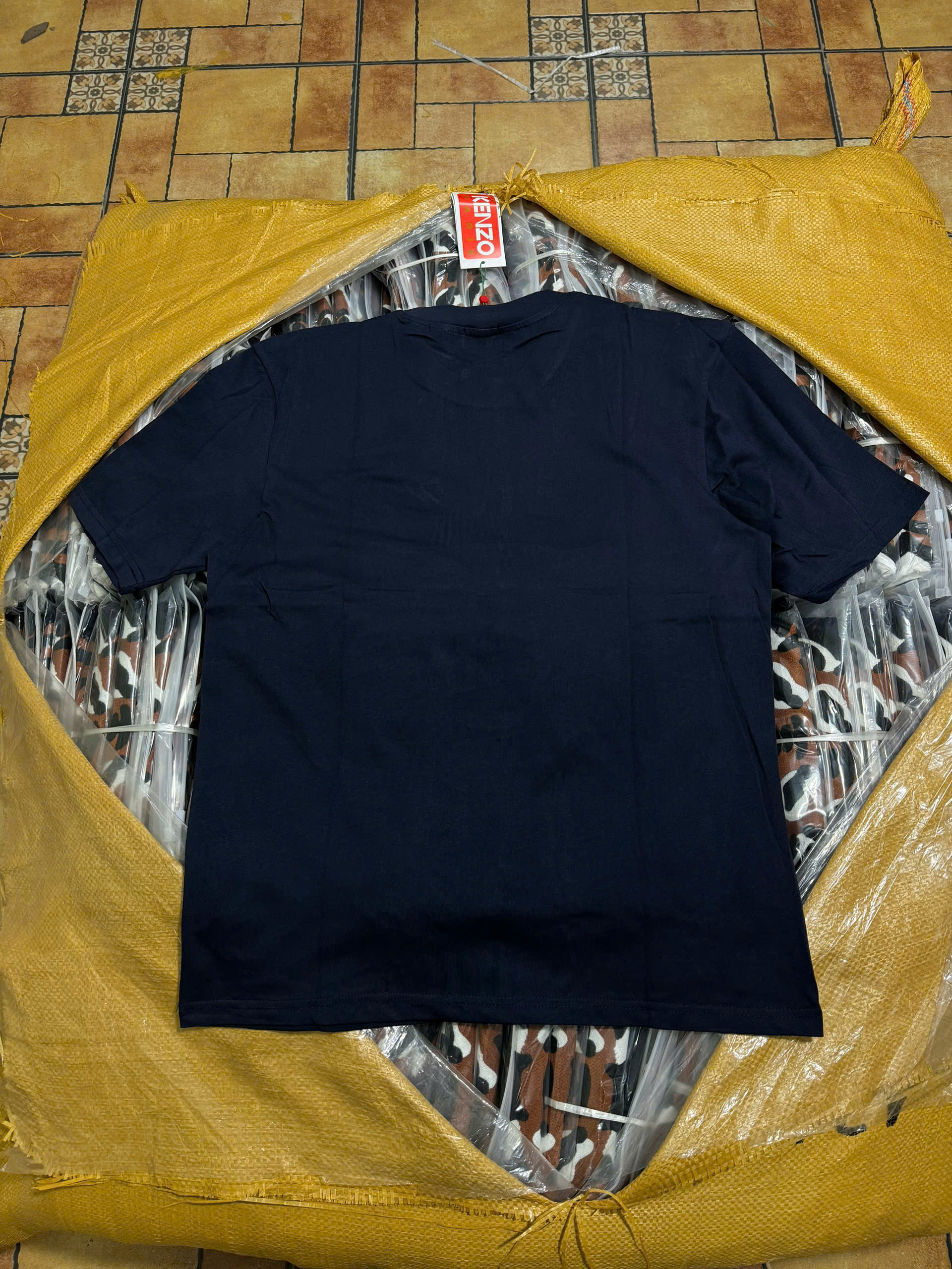Áo phông T shirt Kenzo logo thêu mặt Hổ Like Auth XS-L NV\Xanh Than