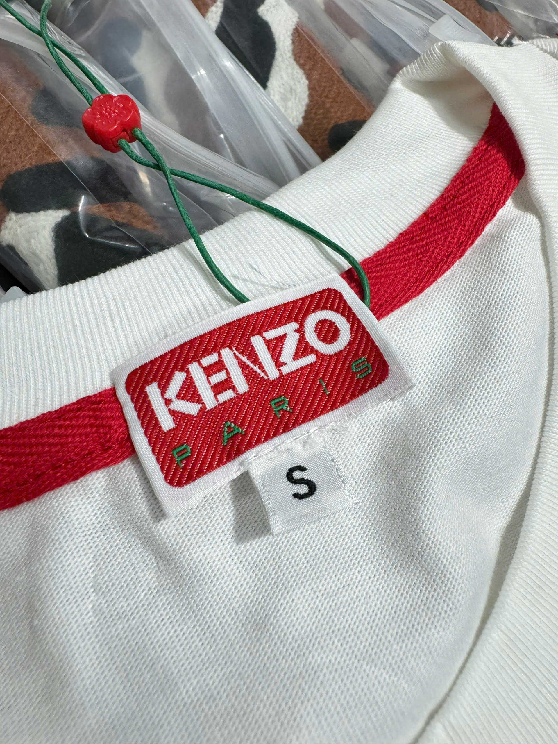 Áo phông T shirt Kenzo logo thêu mặt Hổ Like Auth XS-L NV\Trắng