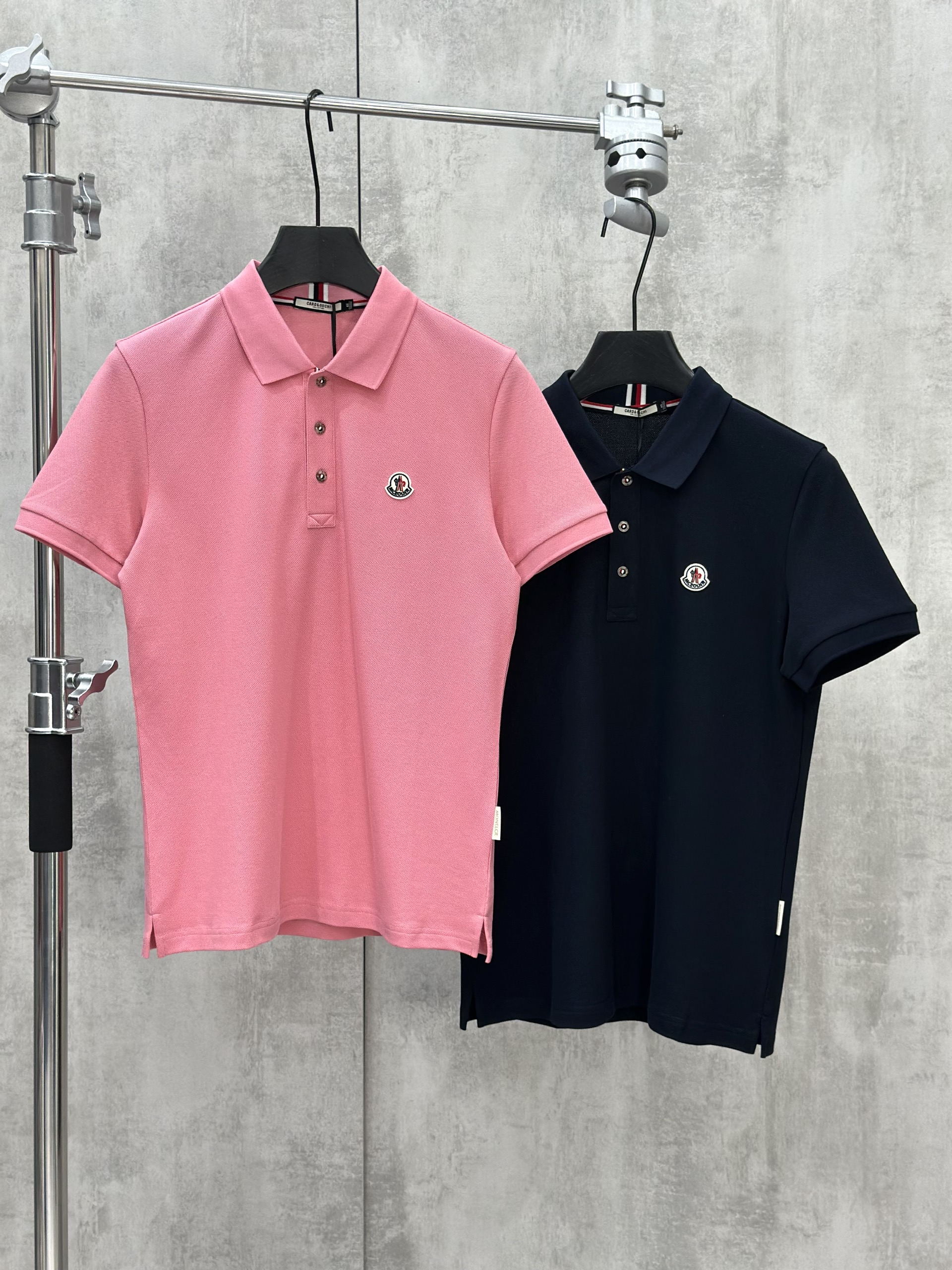 Áo polo Moncler logo thêu ngực Like Auth 48-52 VTN