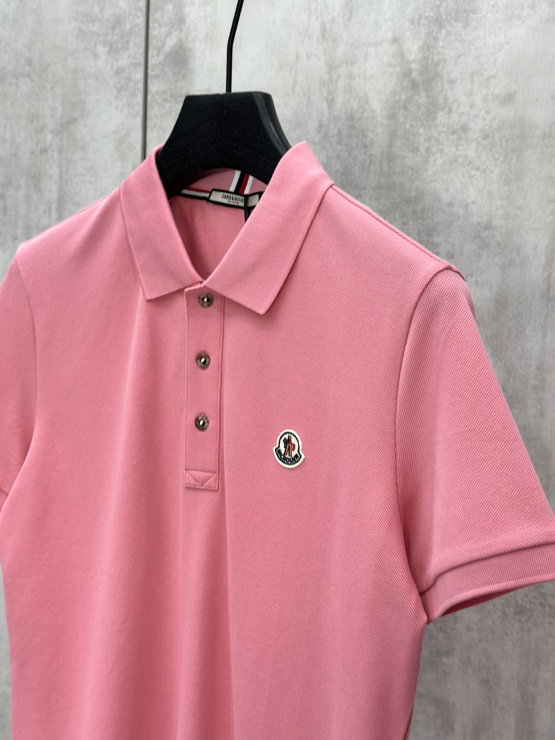 Áo polo Moncler logo thêu ngực Like Auth 48-52 VTN