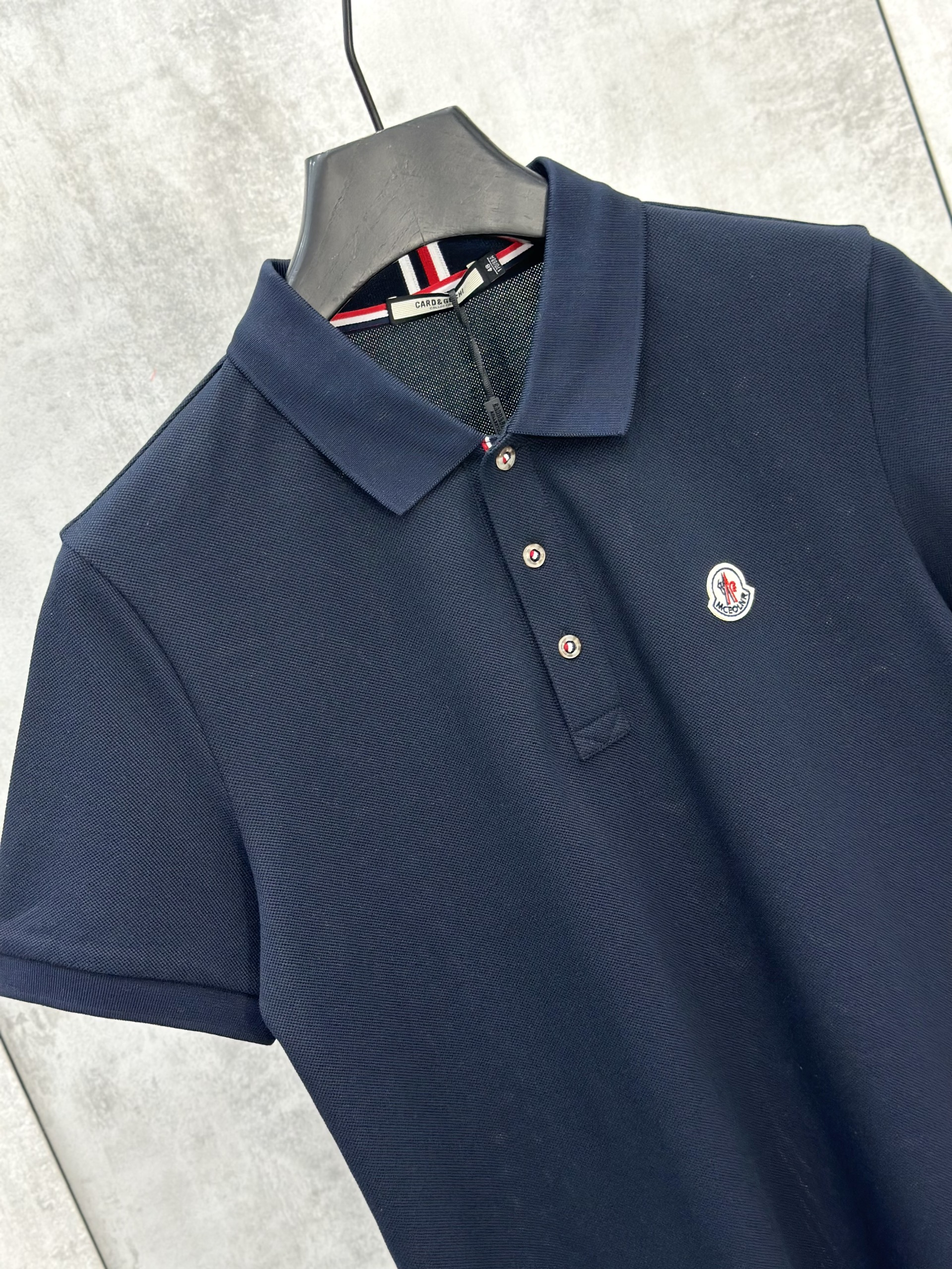 Áo polo Moncler logo thêu ngực Like Auth 48-52 VTN