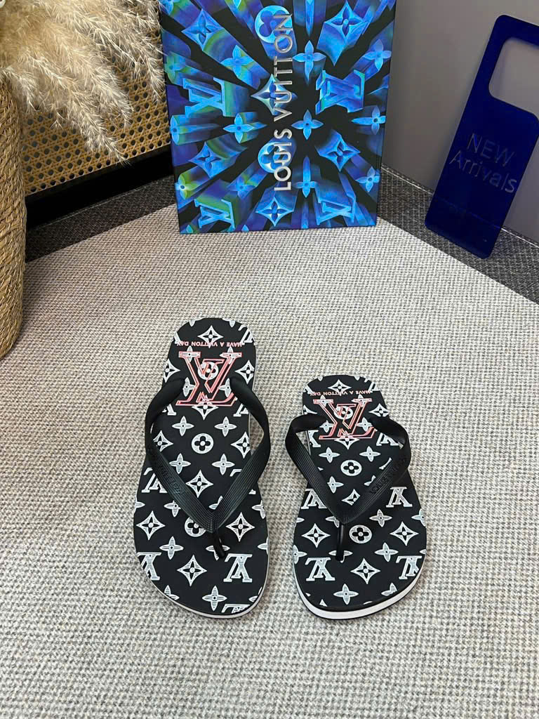 Dép tông xỏ ngón flip flop Louis Vuitton LV họa tiết monogram new 2026 Like Auth 38-43 LVQ VTN