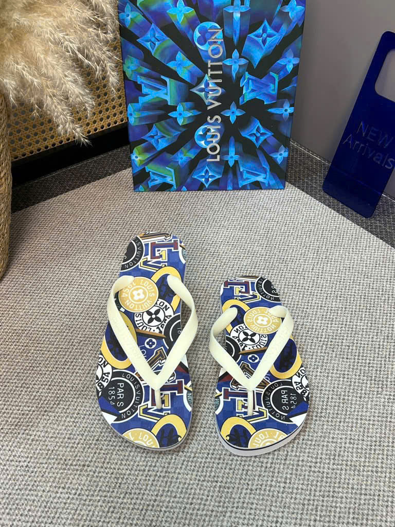 Dép tông xỏ ngón flip flop Louis Vuitton LV họa tiết monogram new 2026 Like Auth 38-43 LVQ VTN