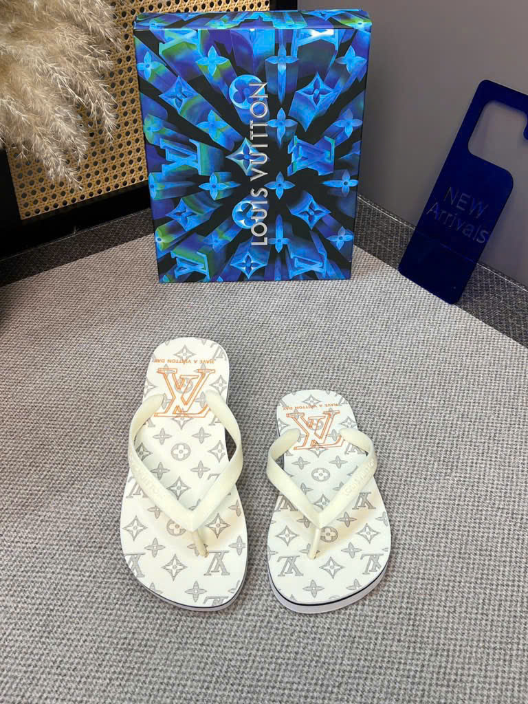 Dép tông xỏ ngón flip flop Louis Vuitton LV họa tiết monogram new 2026 Like Auth 38-43 LVQ VTN