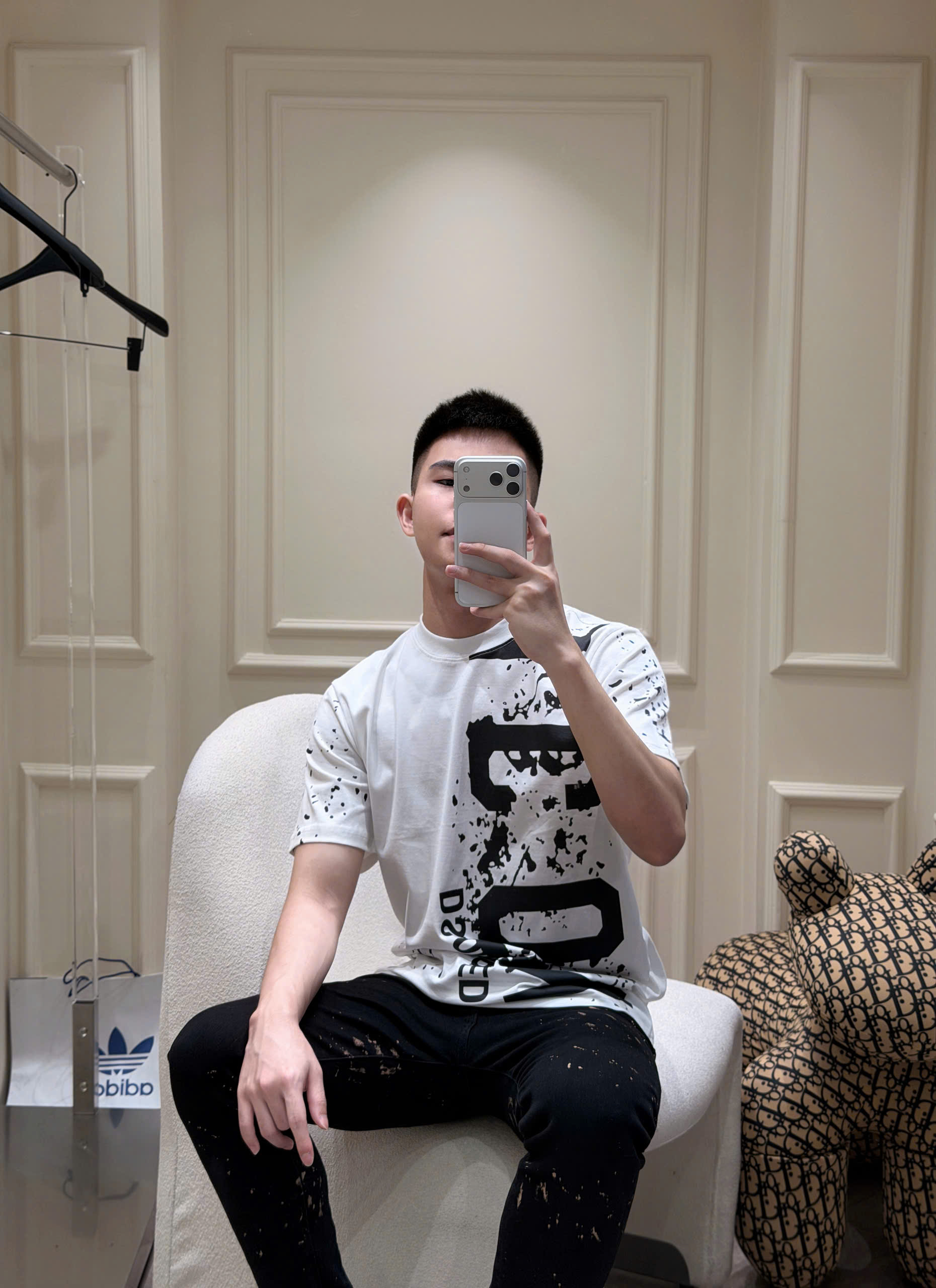 Áo phông T shirt Dsquared2 DSQ icon logo loang sơn Like Auth S-XL LK