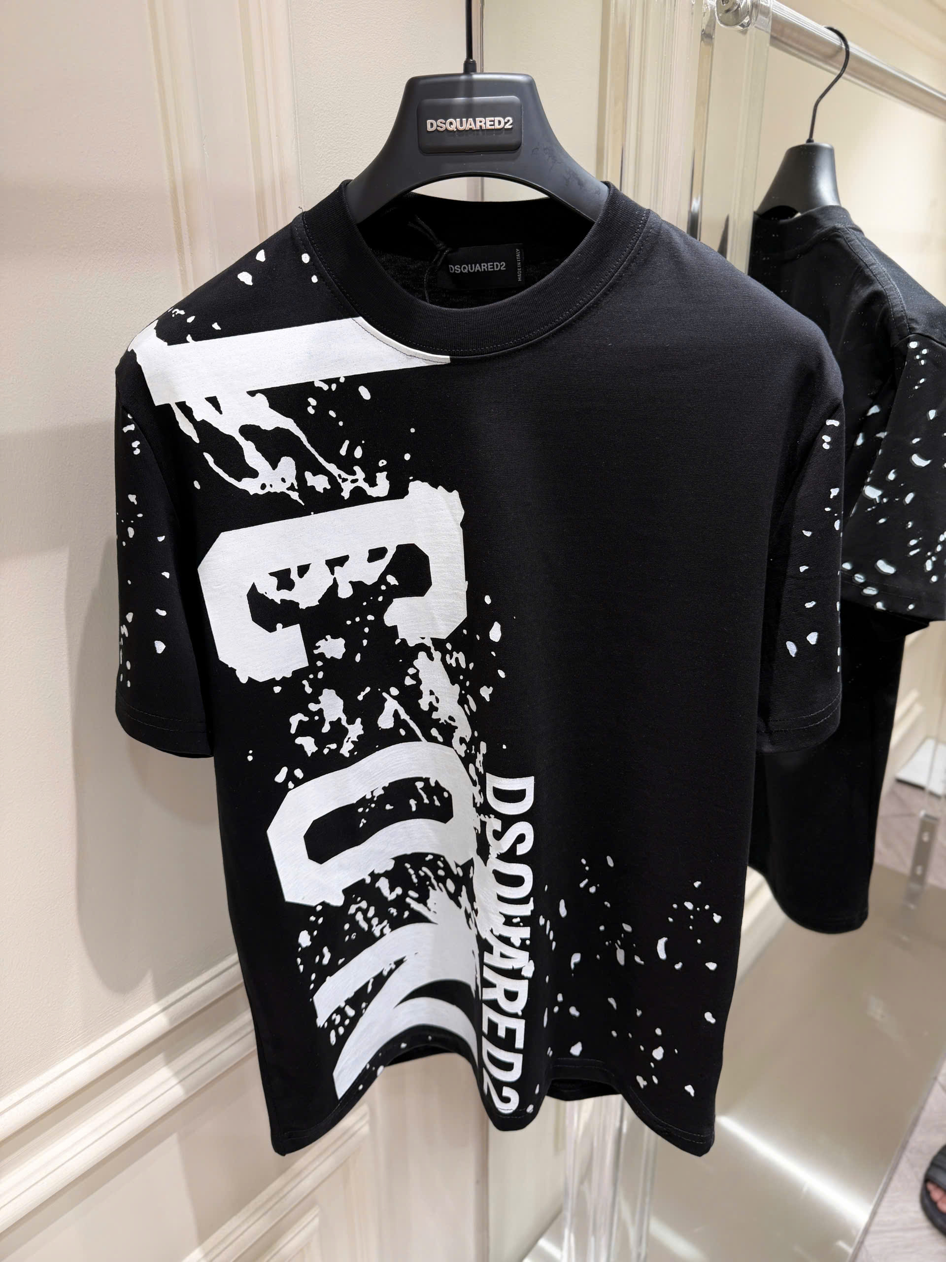 Áo phông T shirt Dsquared2 DSQ icon logo loang sơn Like Auth S-XL LK