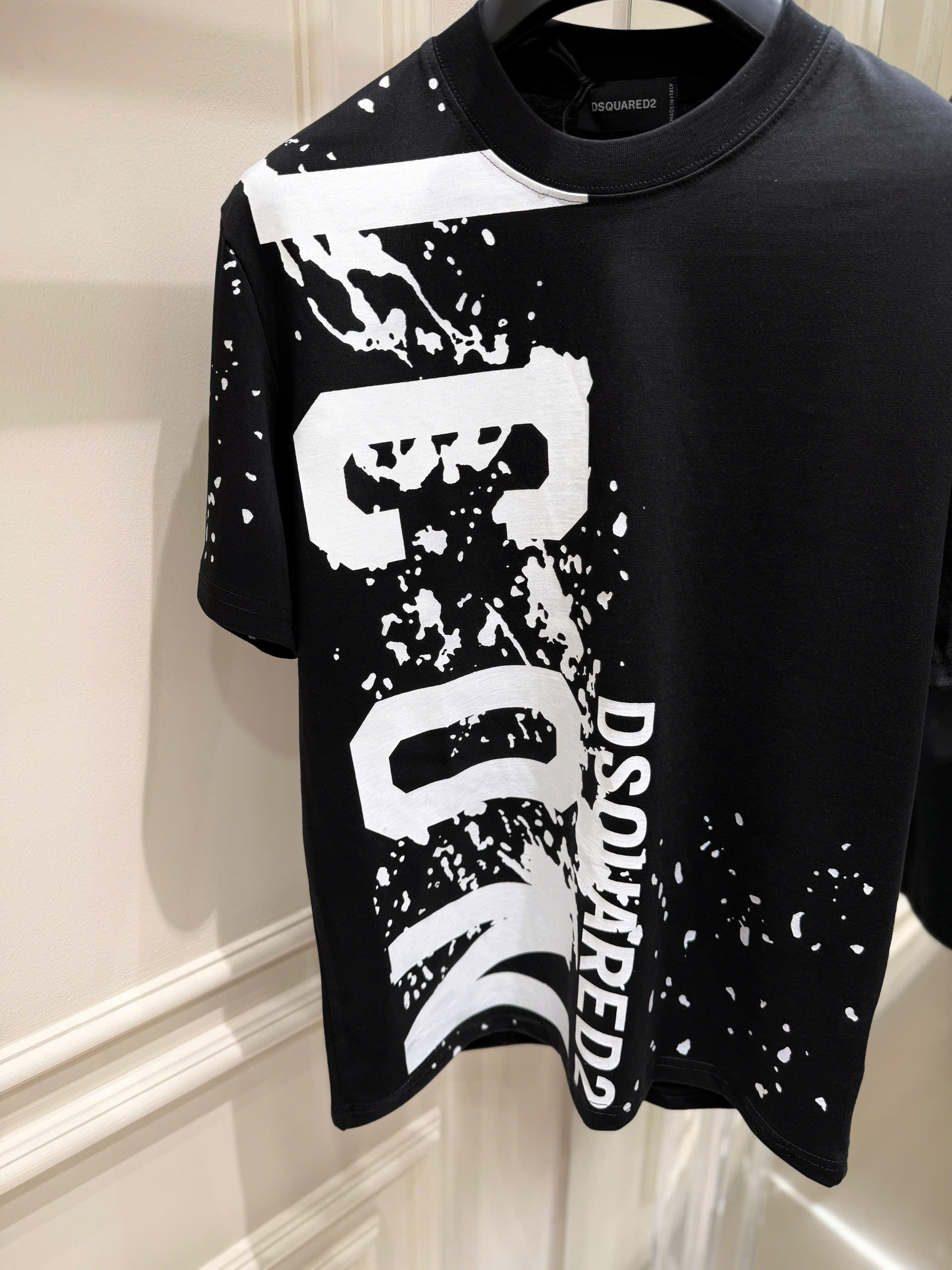 Áo phông T shirt Dsquared2 DSQ icon logo loang sơn Like Auth S-XL LK