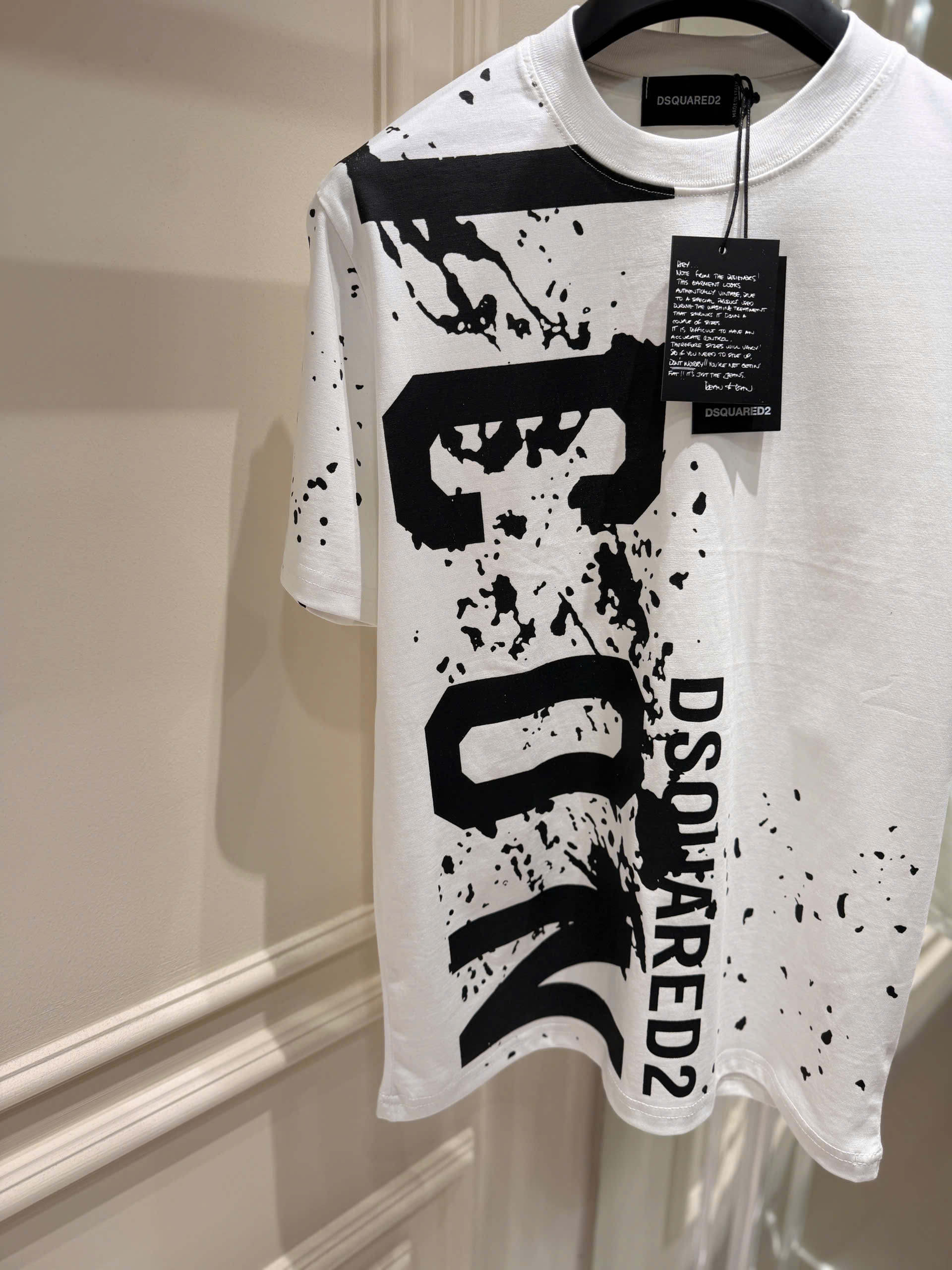 Áo phông T shirt Dsquared2 DSQ icon logo loang sơn Like Auth S-XL LK