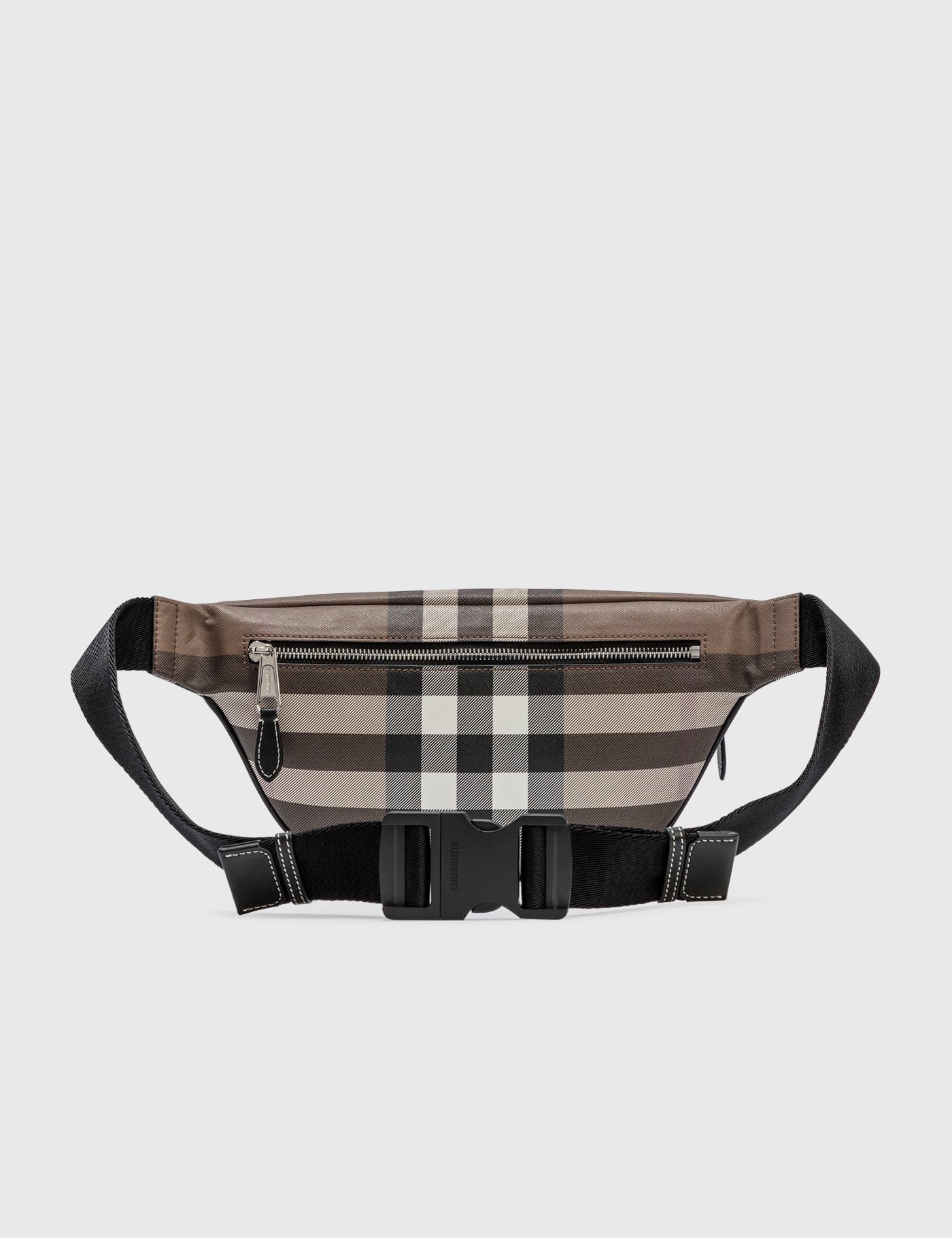 Túi đeo bụng, đeo chéo Burberry BBR Nâu kẻ sọc Like Auth on web fullbox bill thẻ CD