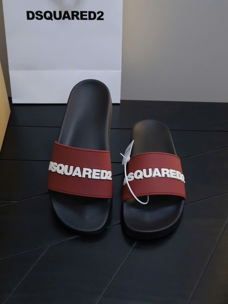 Dép lê Dsquared2 DSQ logo nổi quai new 2026 Like Auth 38-43 VTN