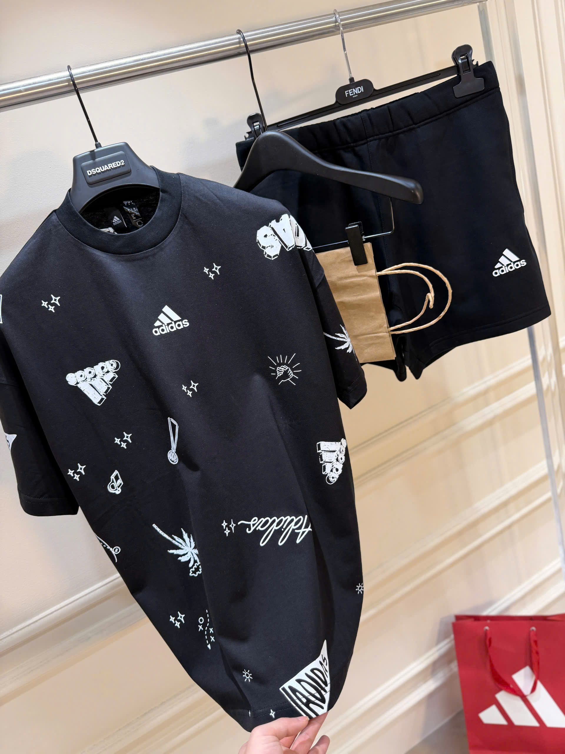 Set bộ nỉ thể thao Adidas nhiều logo Like Auth S-XL NV