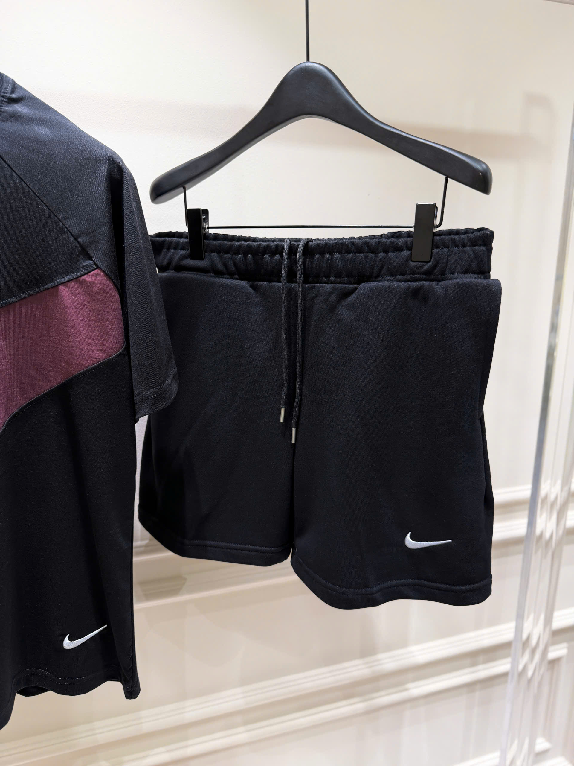 Set bộ thể thao hè Nike logo wash móc ngực Like Auth S-XL LK
