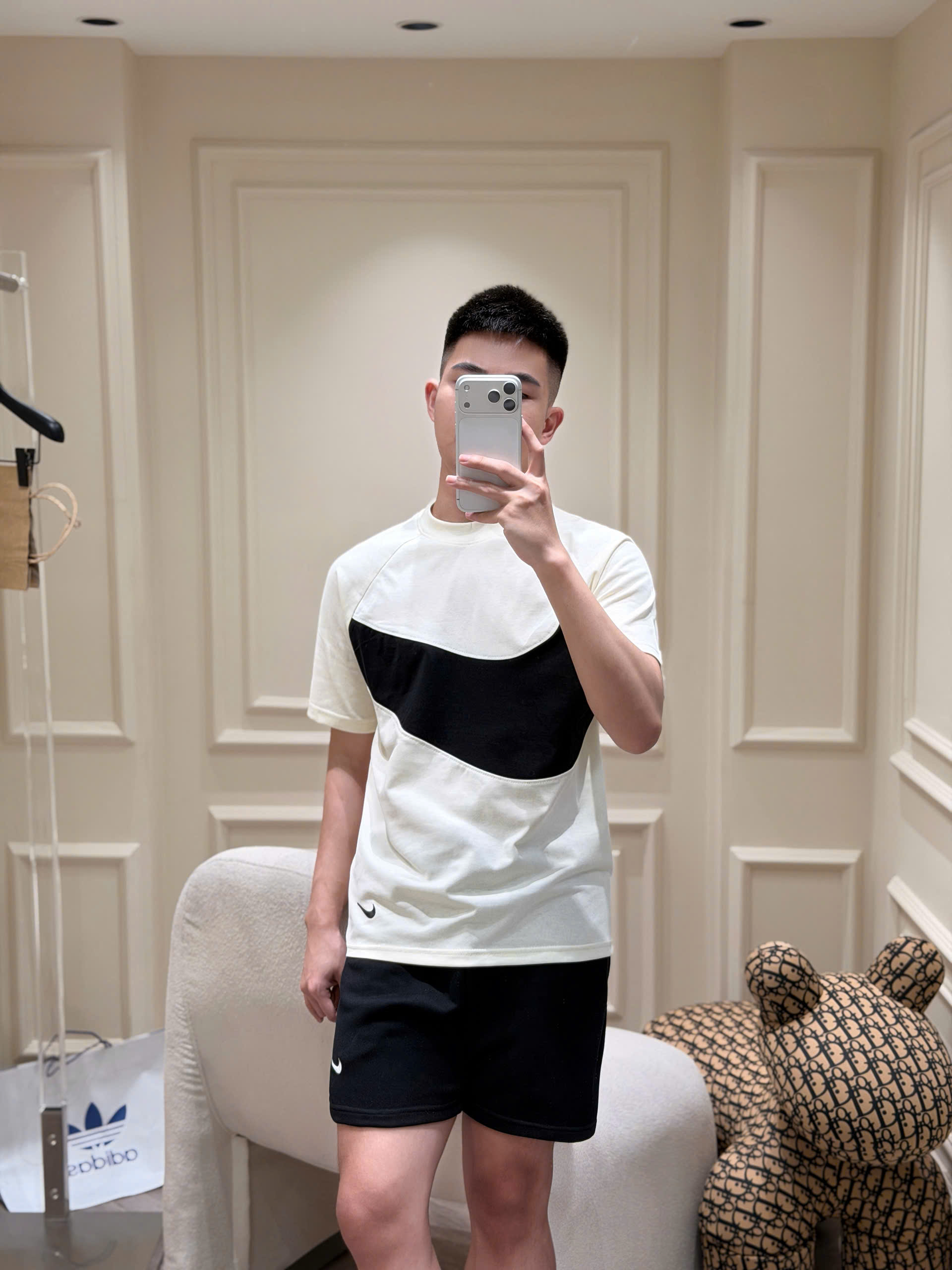 Set bộ thể thao hè Nike logo wash móc ngực Like Auth S-XL LK