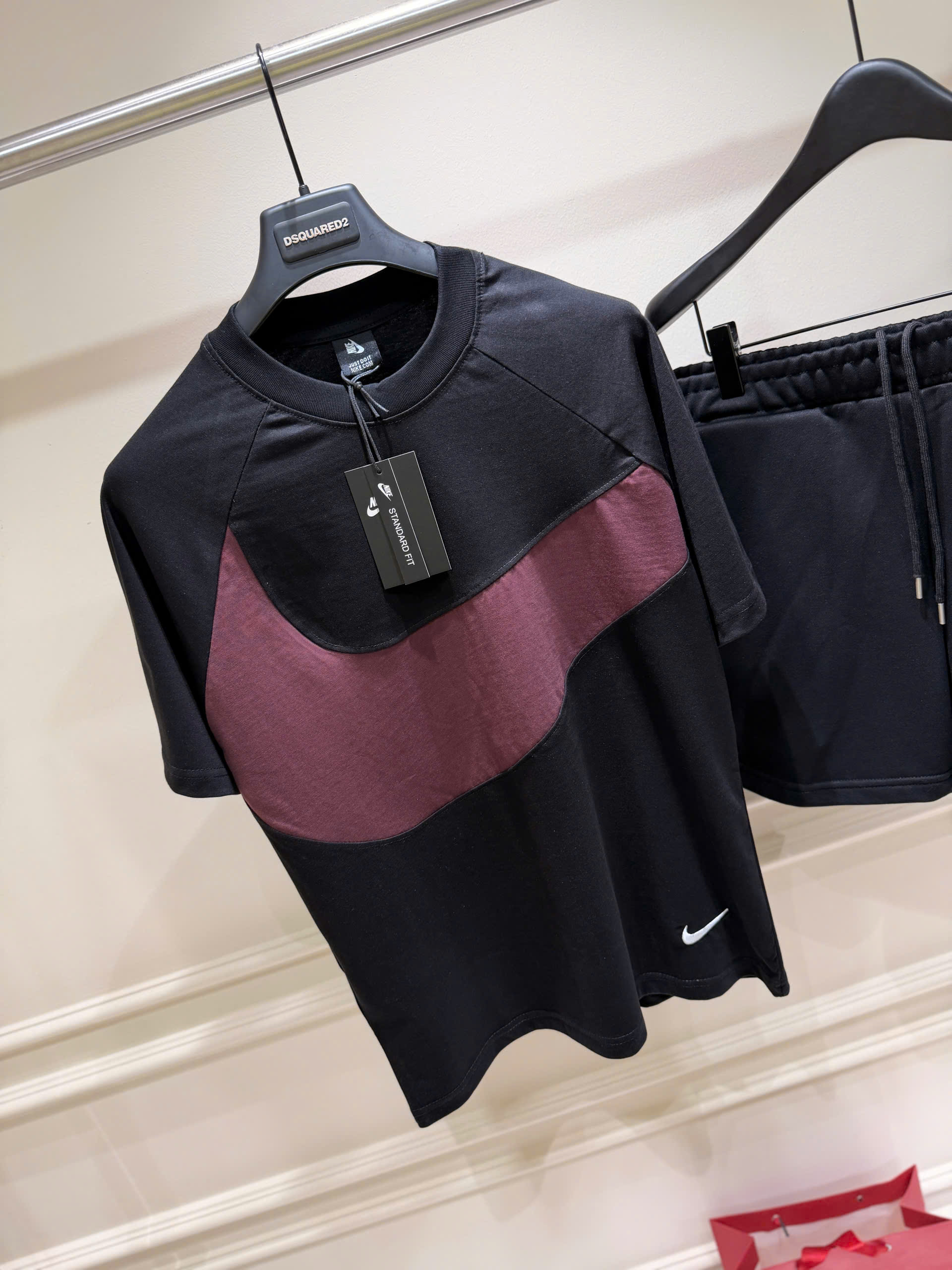 Set bộ thể thao hè Nike logo wash móc ngực Like Auth S-XL LK