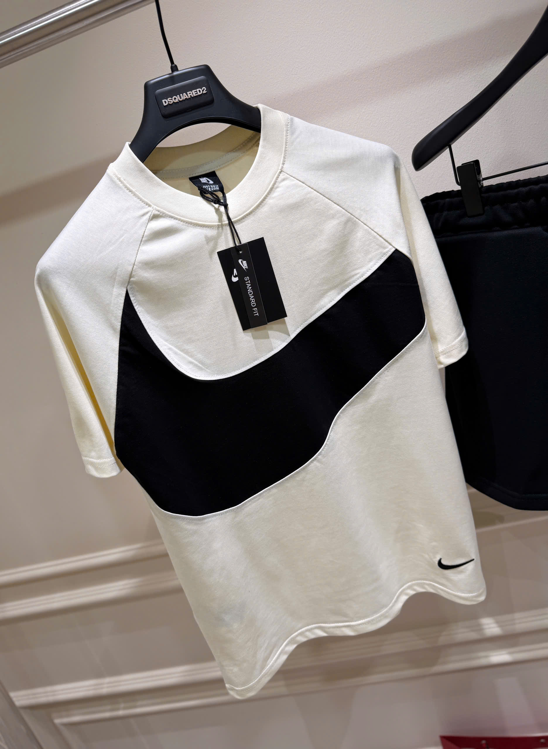 Set bộ thể thao hè Nike logo wash móc ngực Like Auth S-XL LK