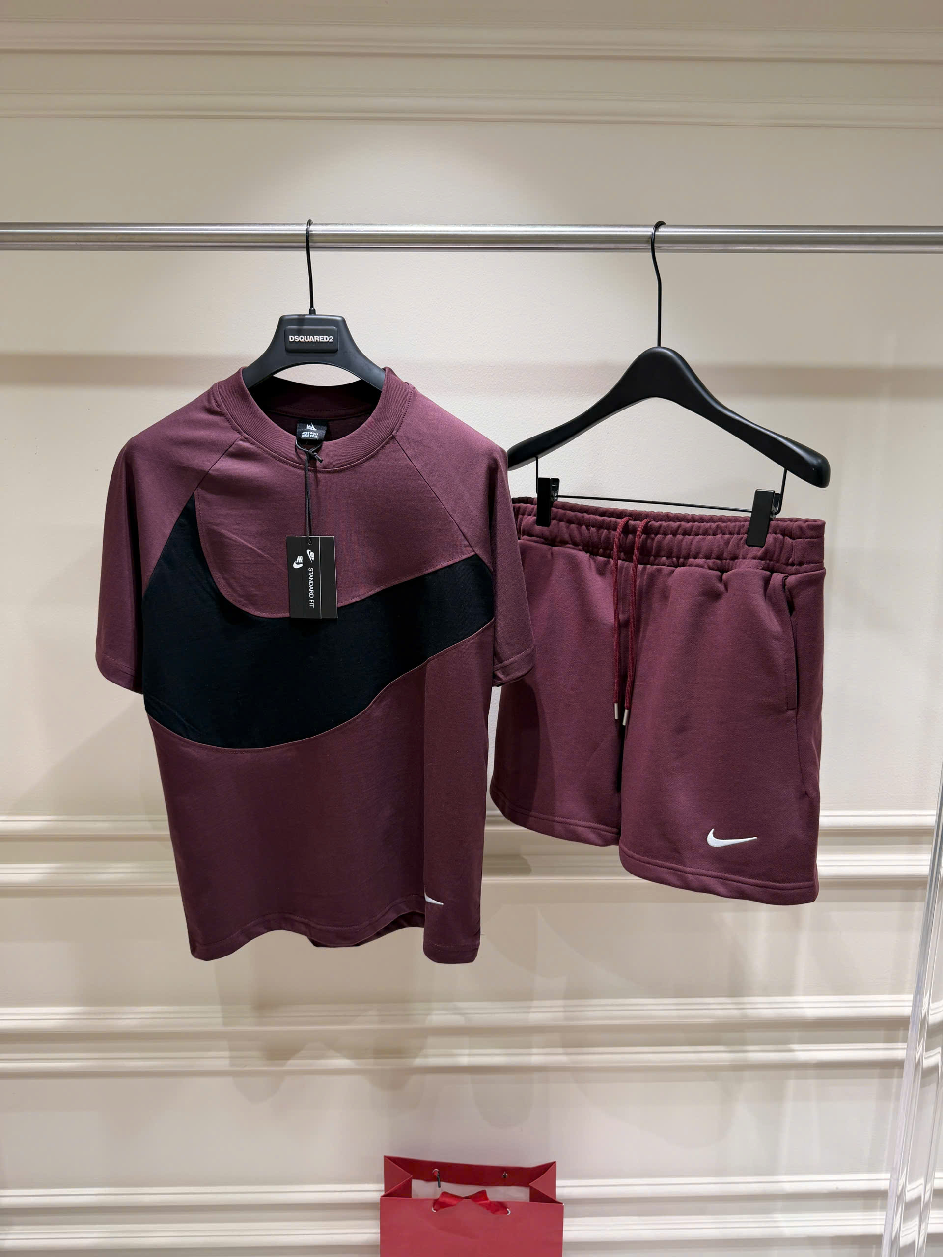 Set bộ thể thao hè Nike logo wash móc ngực Like Auth S-XL LK