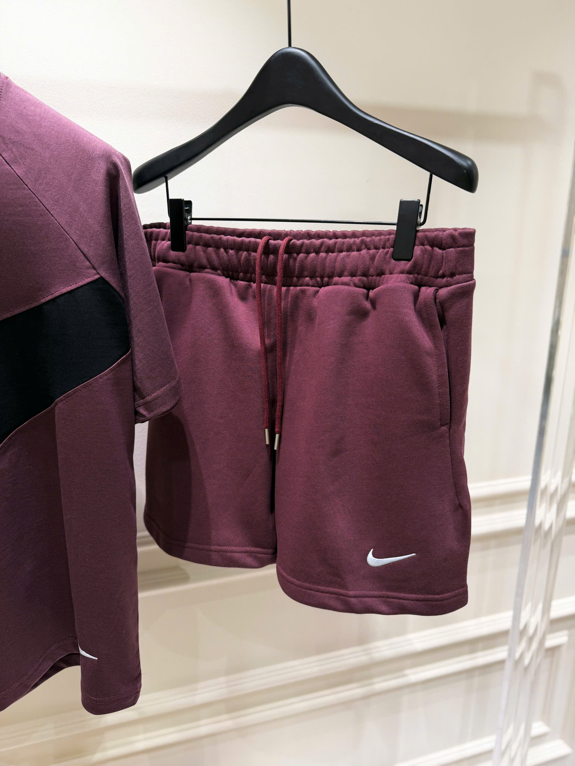 Set bộ thể thao hè Nike logo wash móc ngực Like Auth S-XL LK