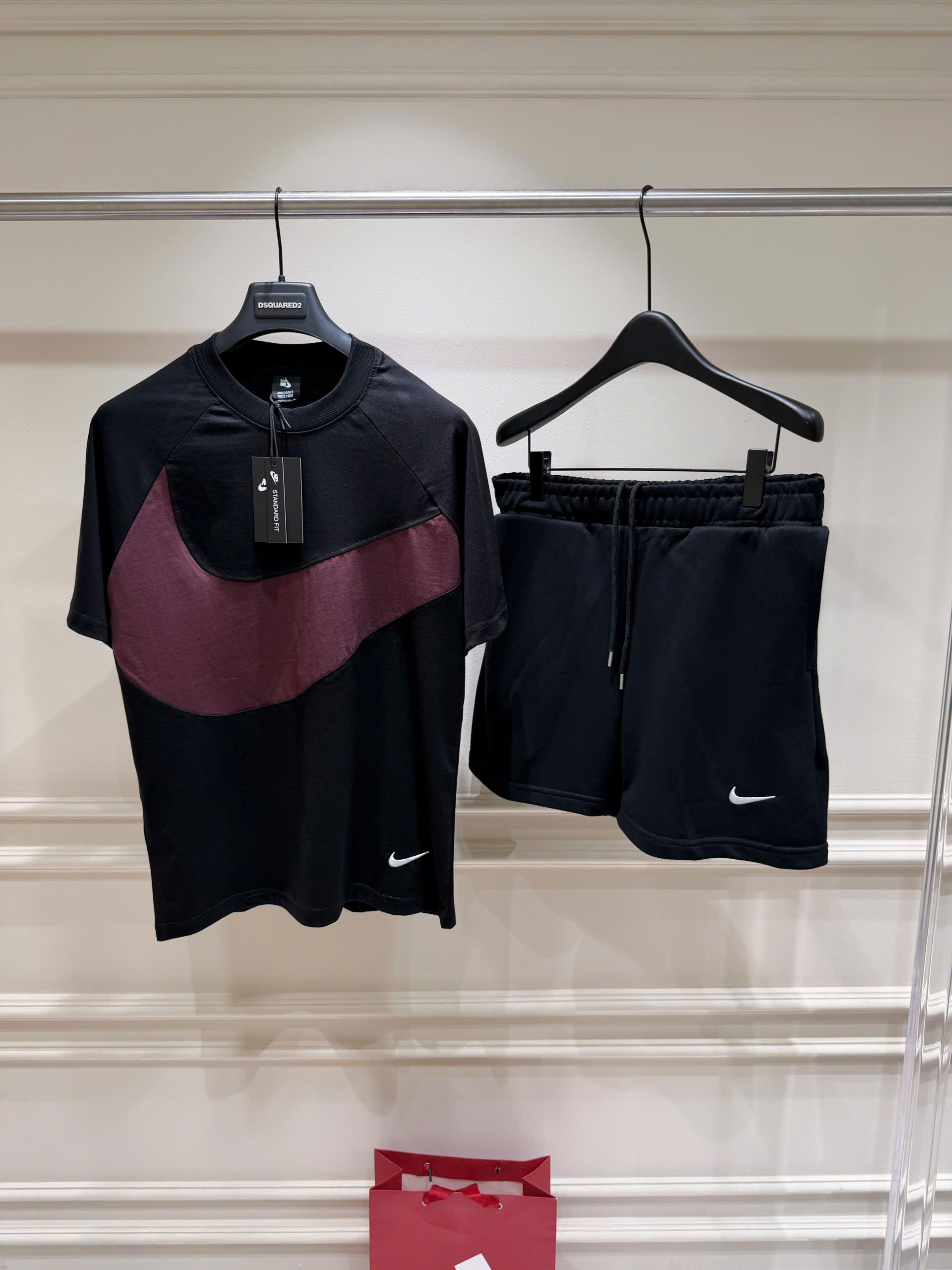 Set bộ thể thao hè Nike logo wash móc ngực Like Auth S-XL LK