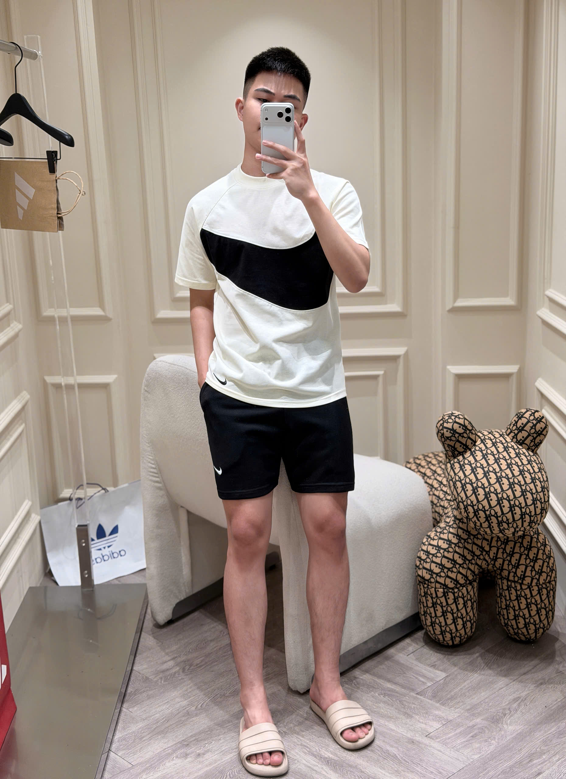 Set bộ thể thao hè Nike logo wash móc ngực Like Auth S-XL LK