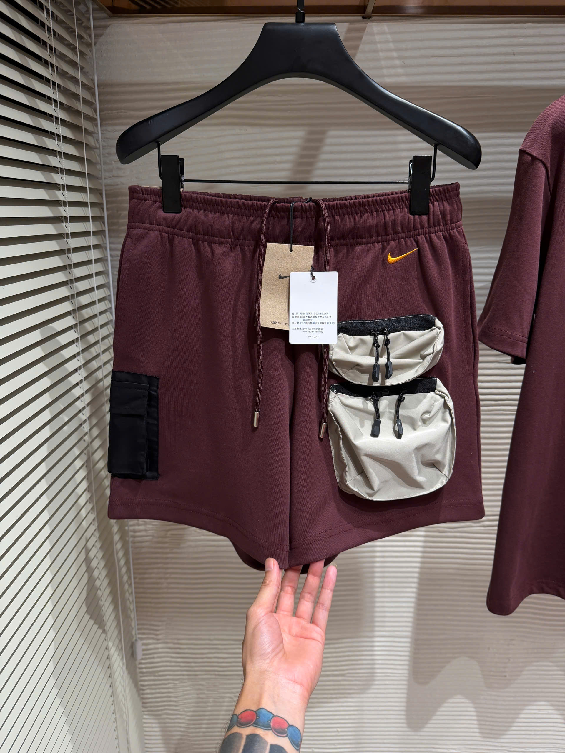 Set bộ thể thao hè Nike túi hộp ngực đùi Like Auth S-XL NV