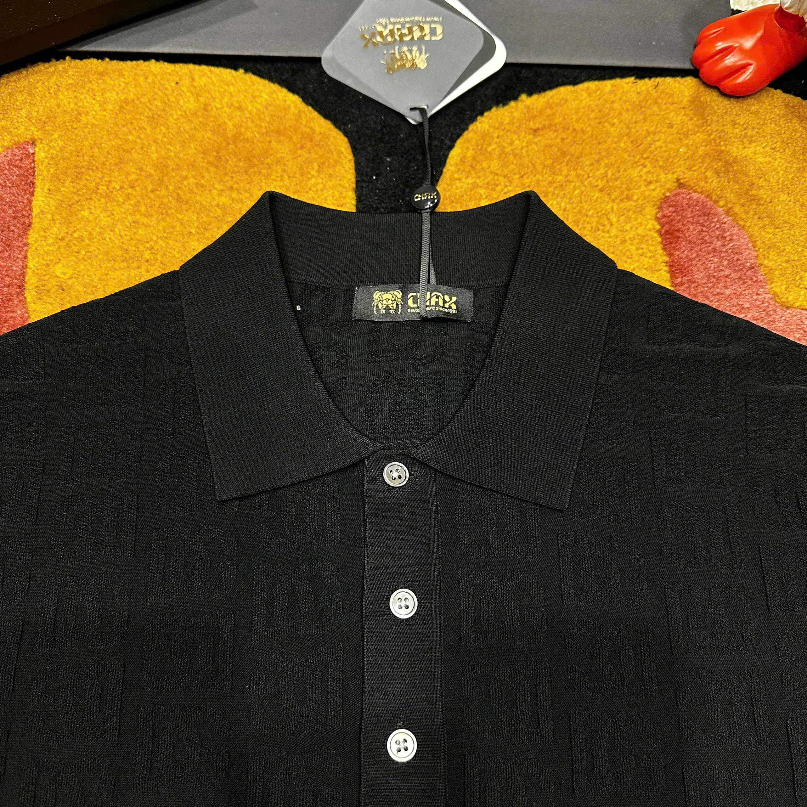Áo polo Dolce Gabbana DG logo full dập nổi Like Auth 48-54 MK