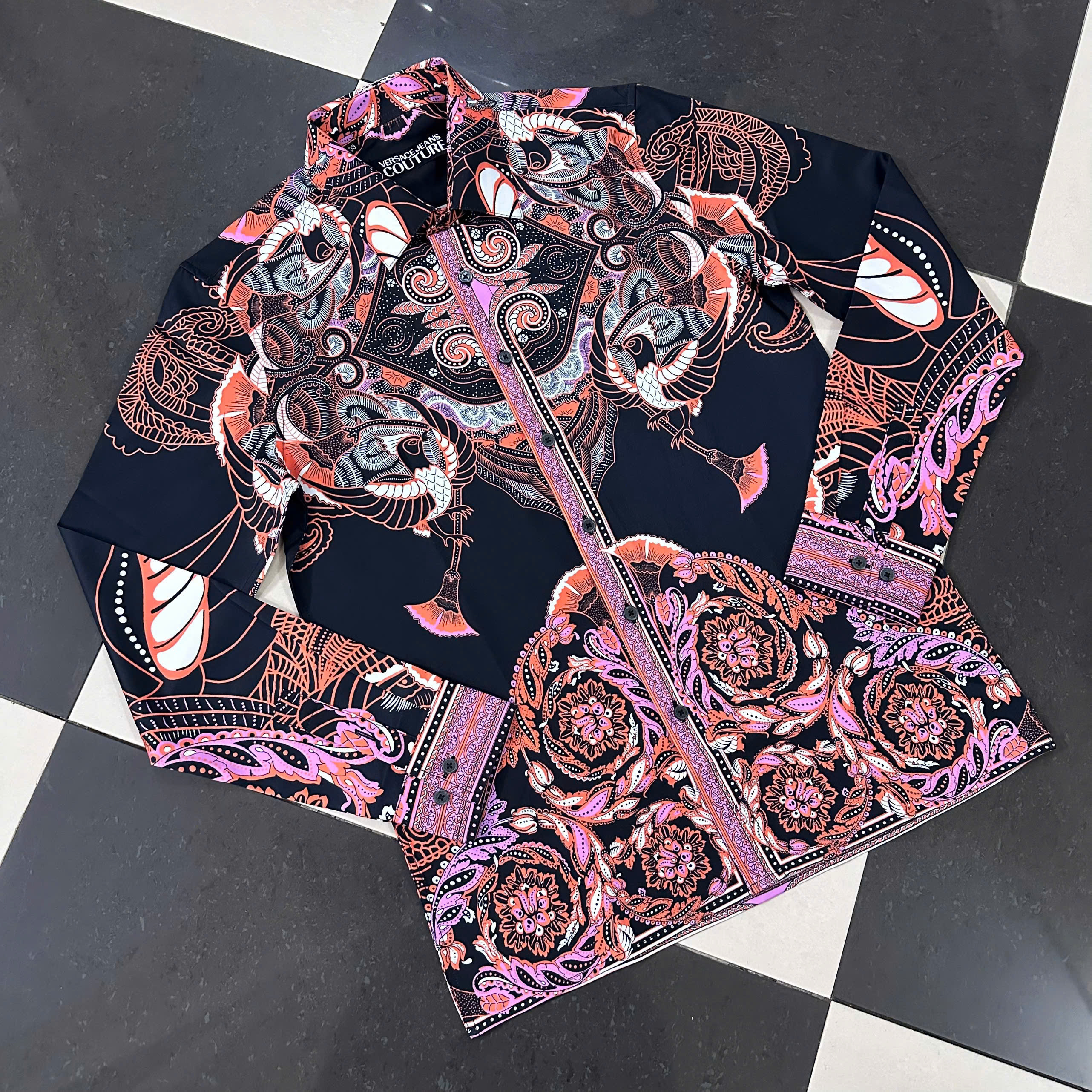 Áo sơ mi Versace Jeans Couture họa tiết quý tộc Like Auth 38-41 MK