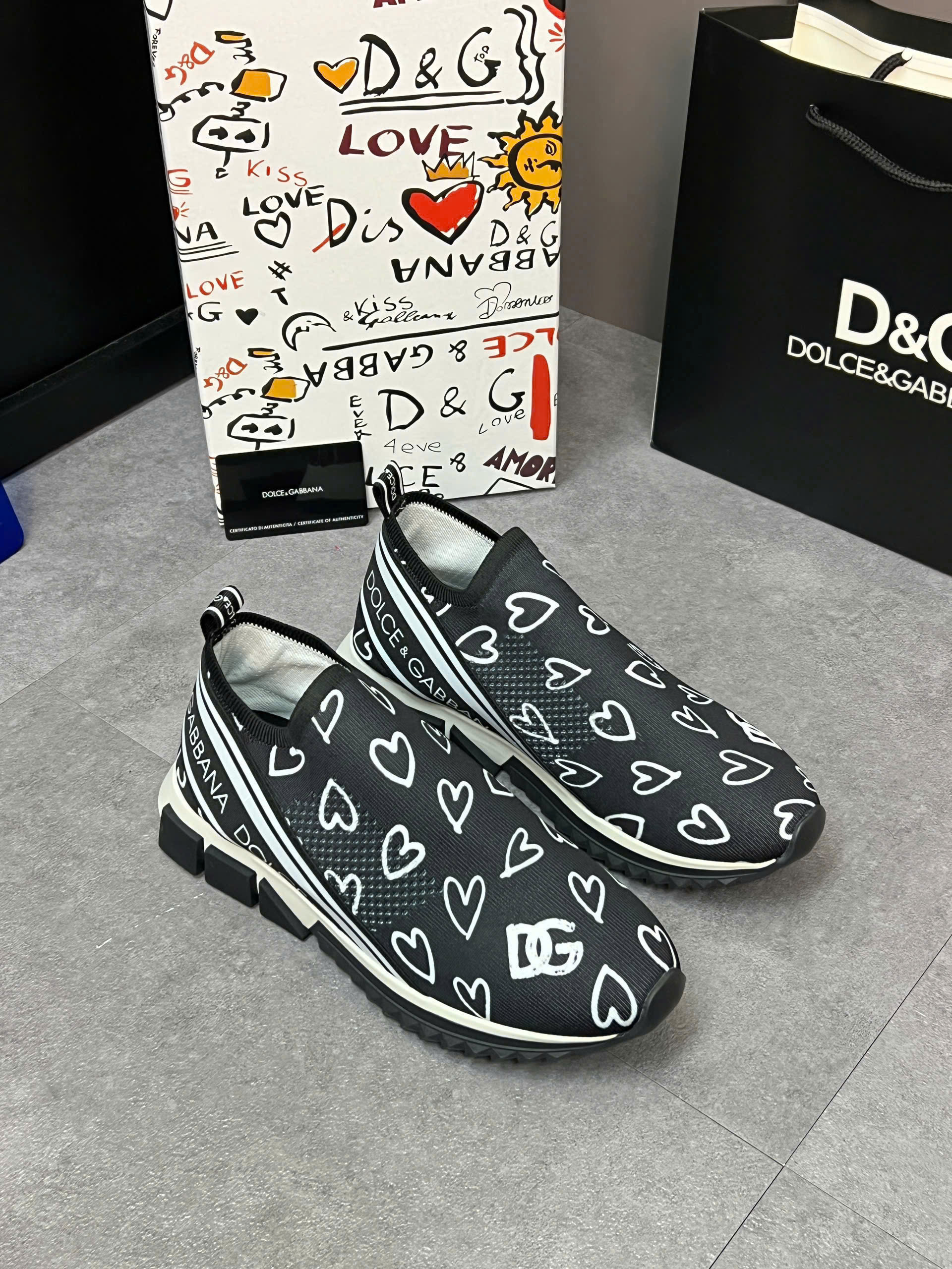 Giày sneaker Dolce Gabbana DG Sorento cổ chun new 2026 Like Auth 38-43 VTN