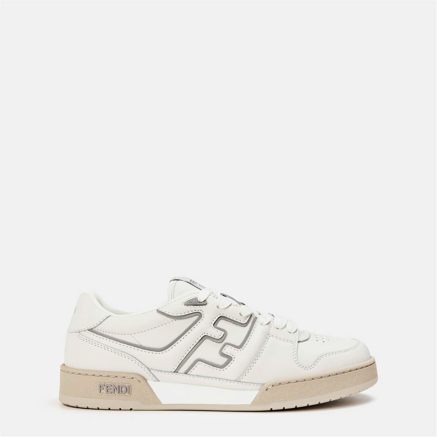 Giày sneaker Fendi FD Match Leather Low-Top Trắng logo nổi Like Auth 38-43 VTN
