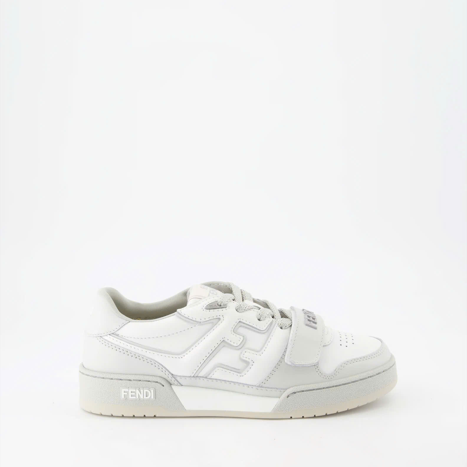 Giày sneaker Fendi FD Match Leather Low-Top Trắng Xám logo nổi Like Auth 38-43 VTN