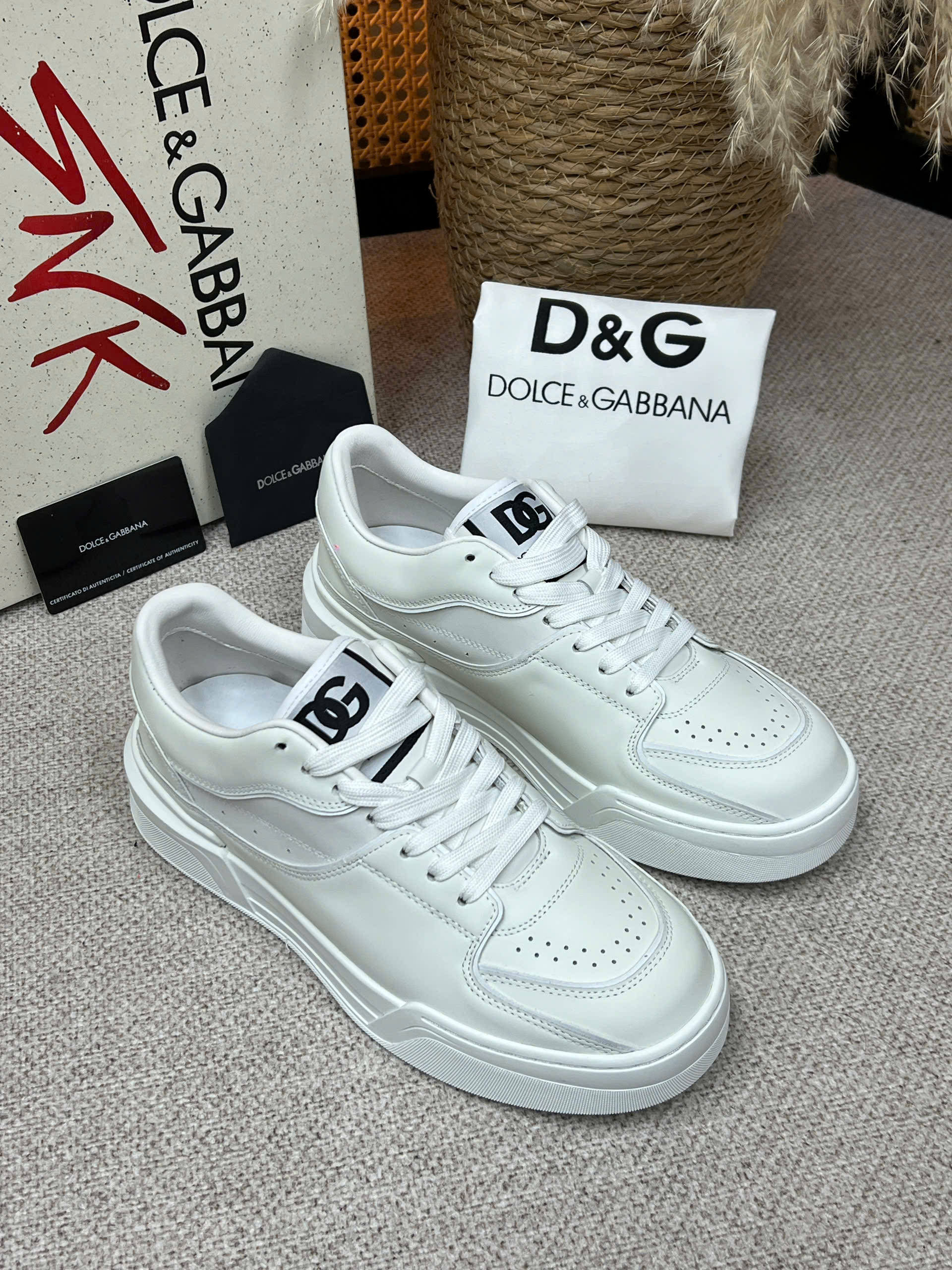 Giày sneaker Dolce Gabbana DG Roma Trắng bản 1-1 on web 38-43 VTN