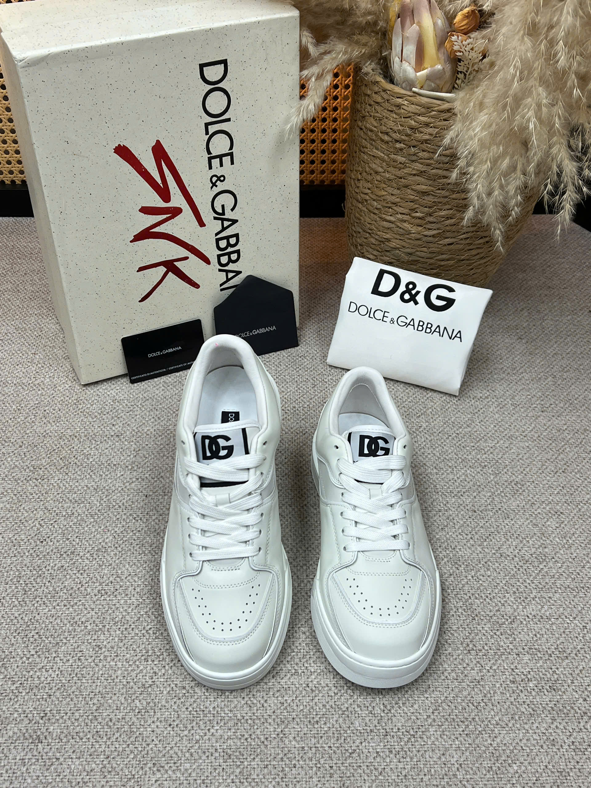 Giày sneaker Dolce Gabbana DG Roma Trắng bản 1-1 on web 38-43 VTN