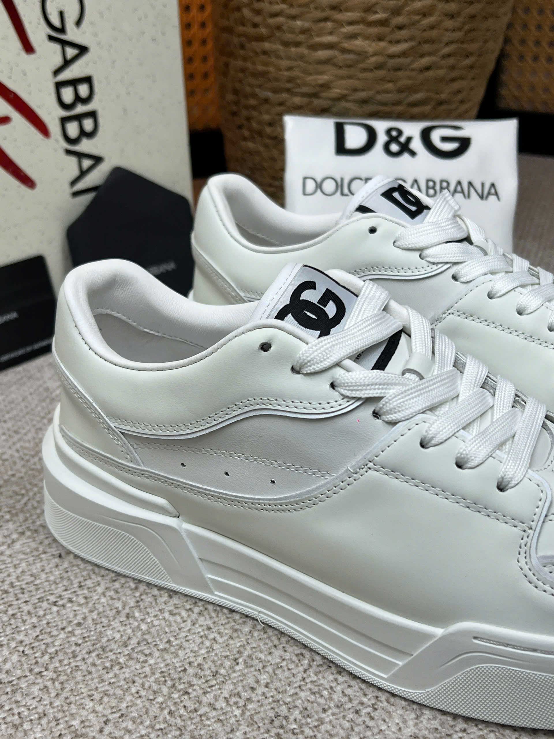 Giày sneaker Dolce Gabbana DG Roma Trắng bản 1-1 on web 38-43 VTN