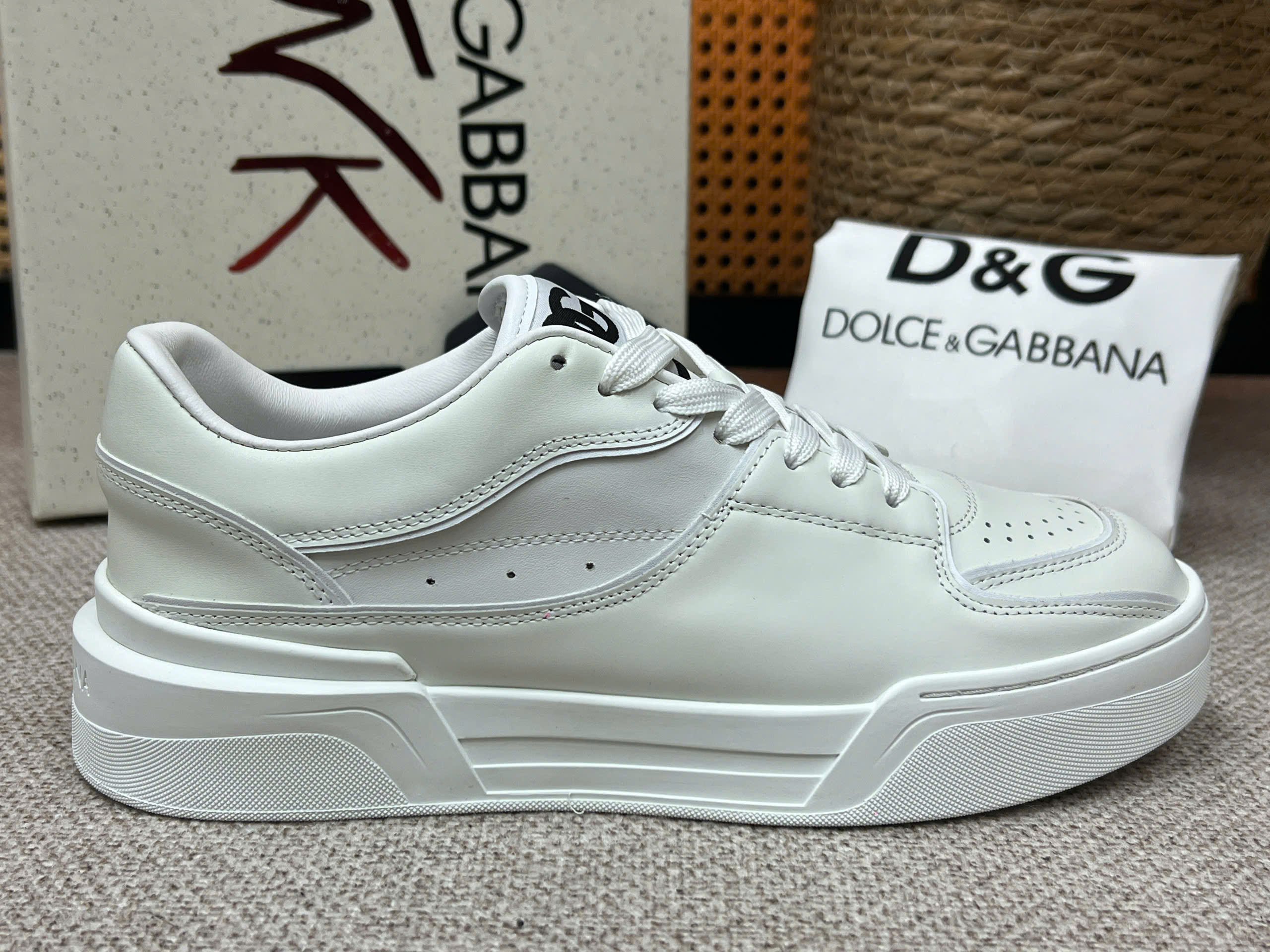 Giày sneaker Dolce Gabbana DG Roma Trắng bản 1-1 on web 38-43 VTN